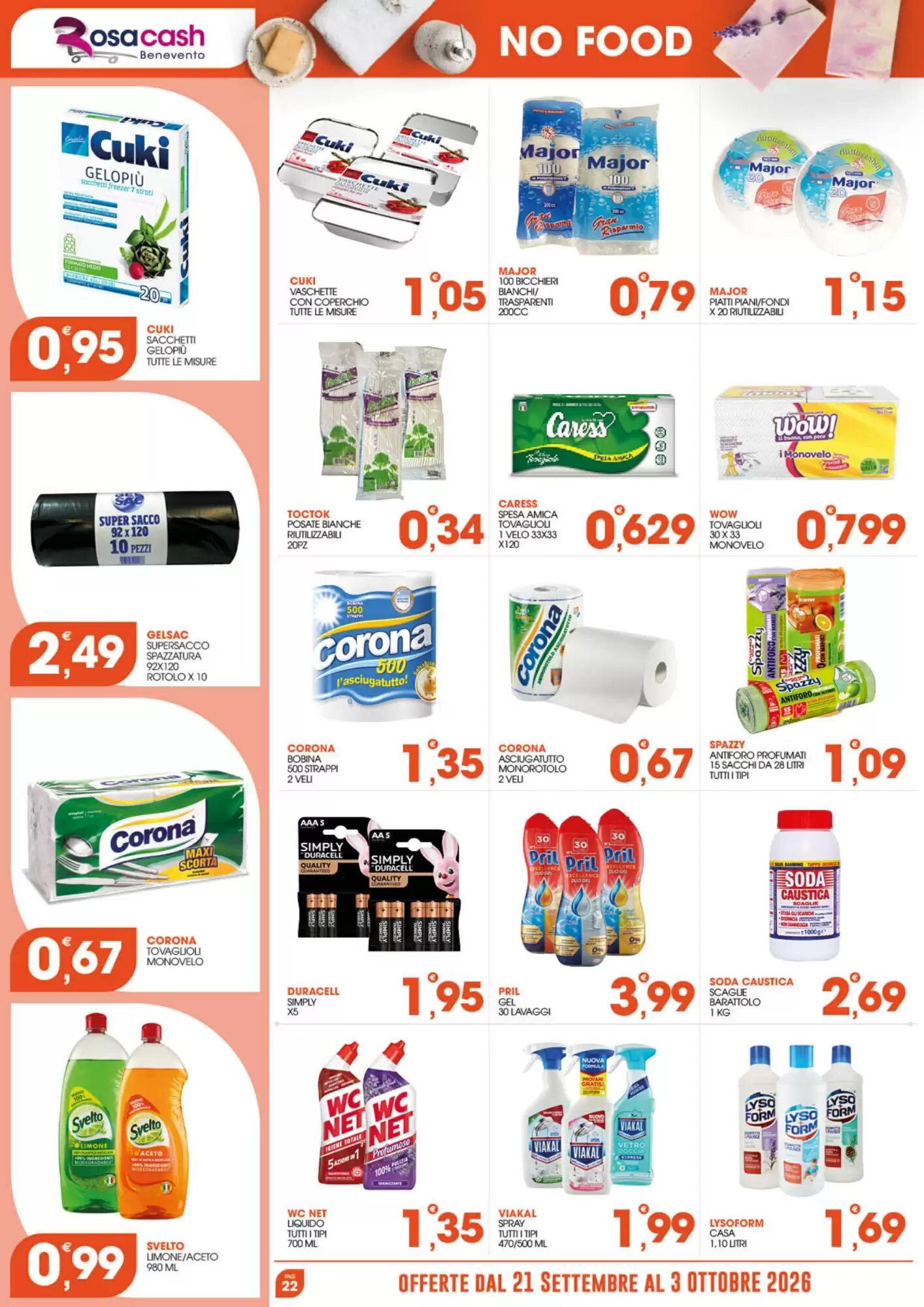 Volantino promozionale Rosa Cash  valide dal 20/09/2026 - Pagina 22.