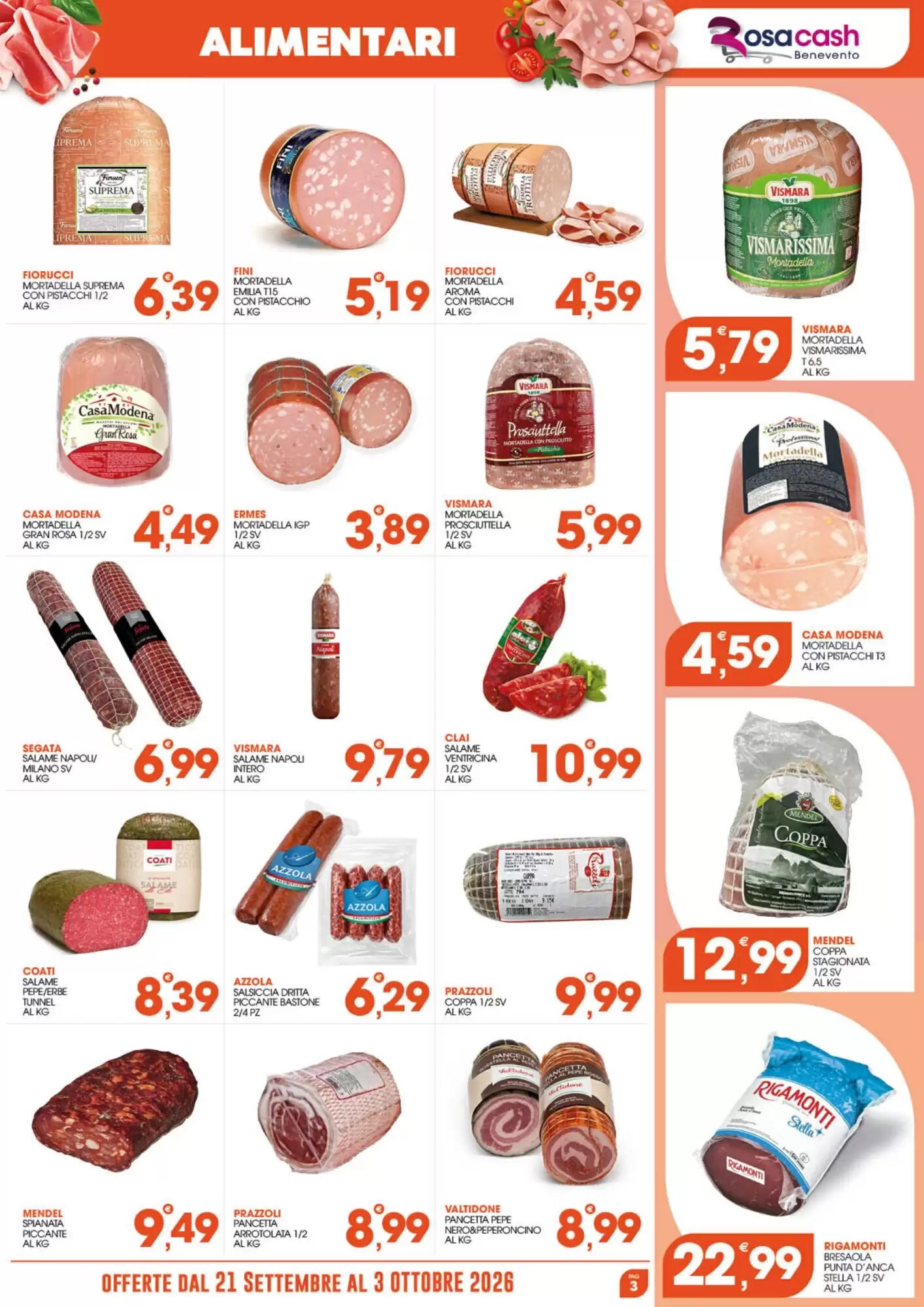 Volantino promozionale Rosa Cash  valide dal 20/09/2026 - Pagina 3.
