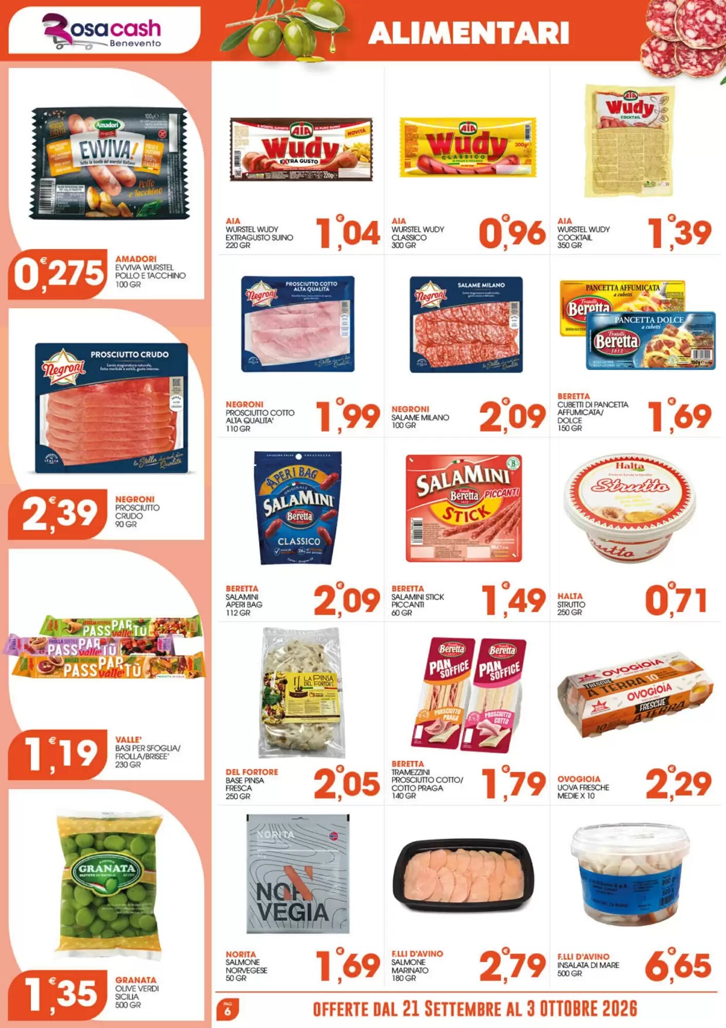 Volantino promozionale Rosa Cash  valide dal 20/09/2026 - Pagina 6.