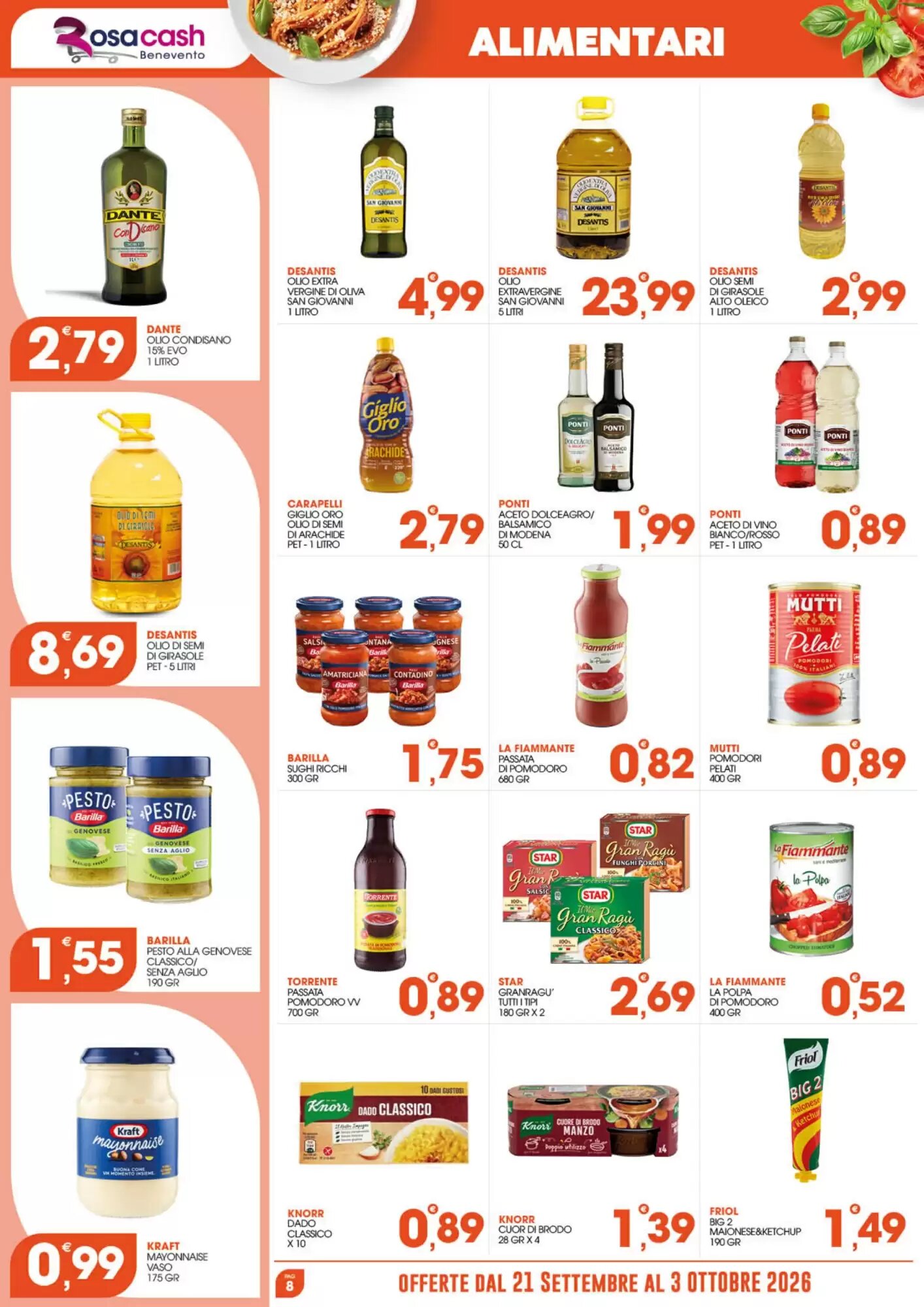 Volantino promozionale Rosa Cash  valide dal 20/09/2026 - Pagina 8.