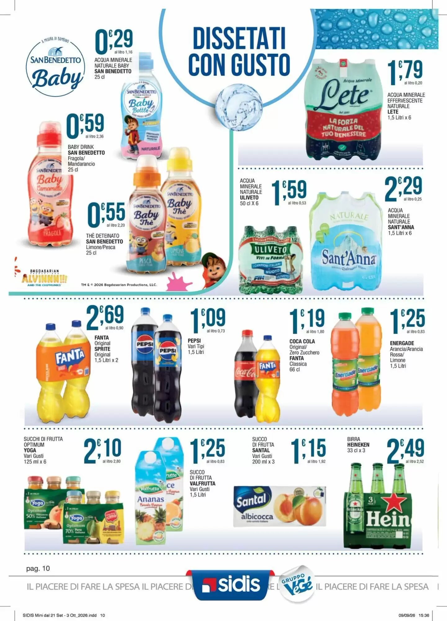 Volantino promozionale Sidis  valide dal 21/09/2026 - Pagina 10.