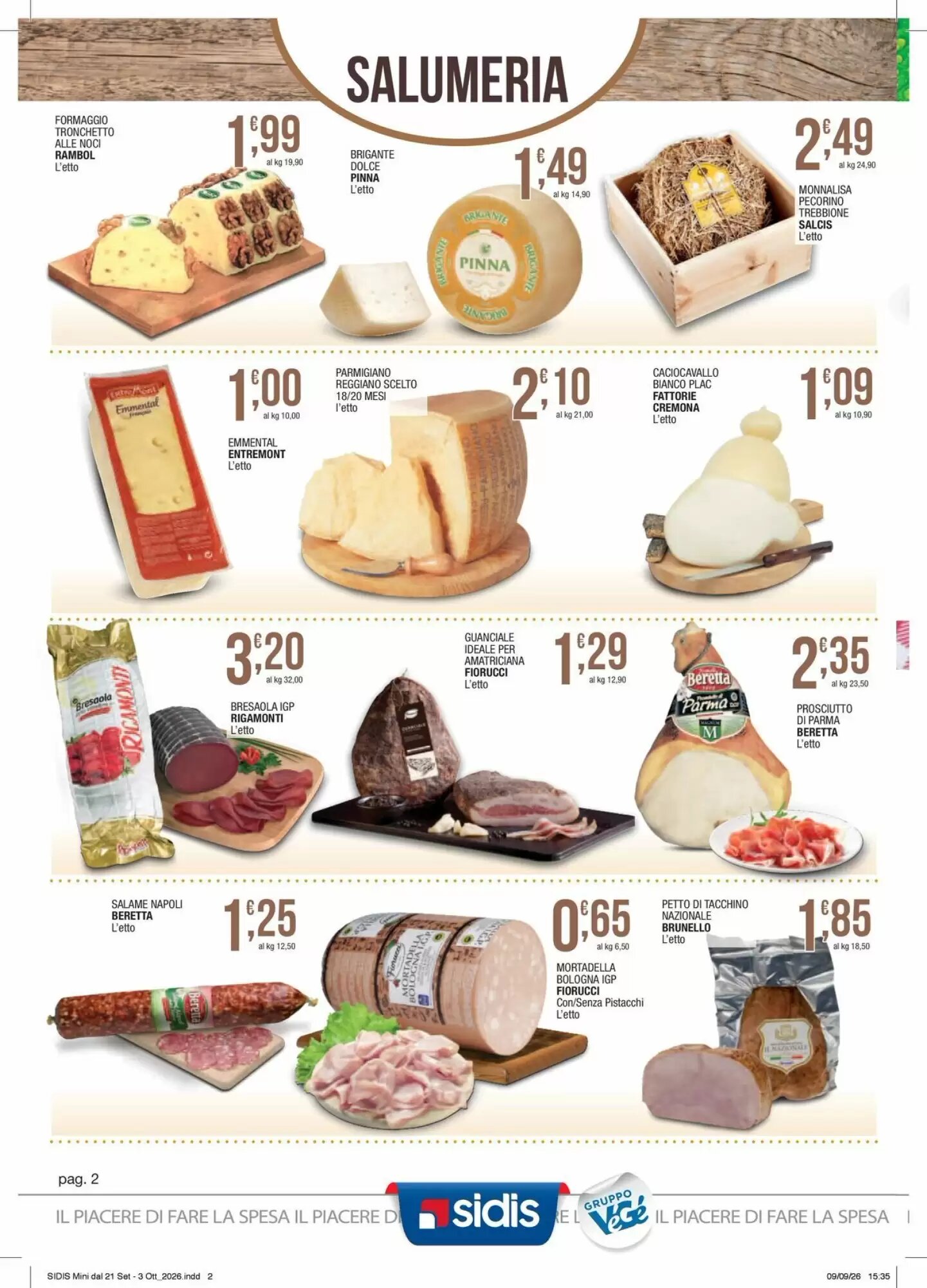 Volantino promozionale Sidis  valide dal 21/09/2026 - Pagina 2.