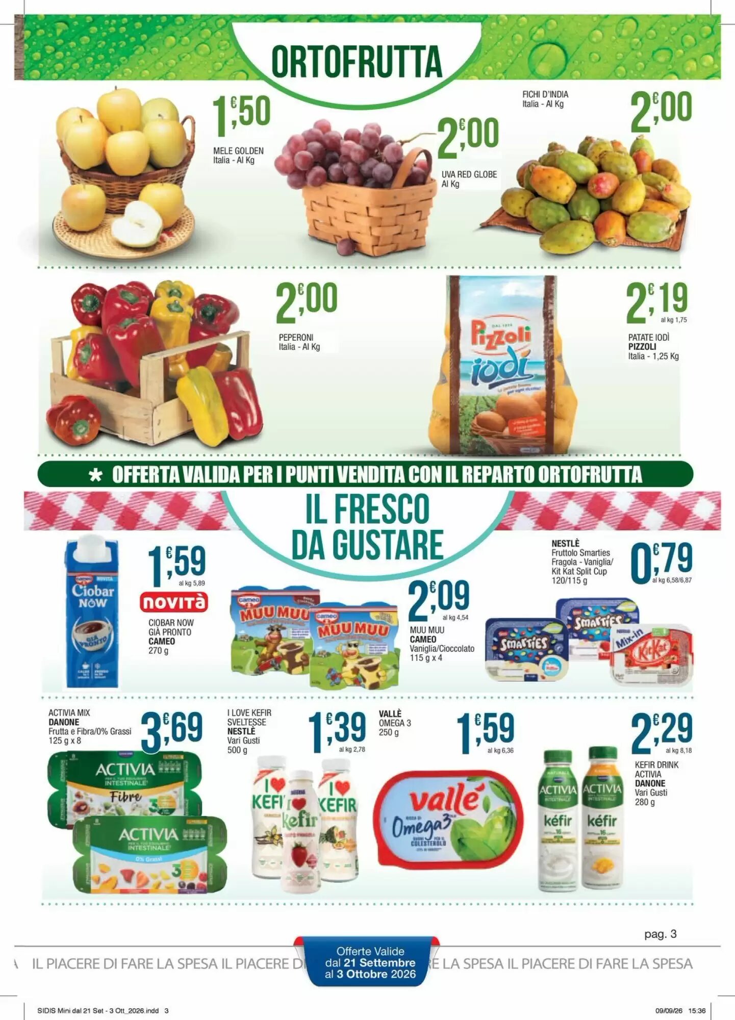 Volantino promozionale Sidis  valide dal 21/09/2026 - Pagina 3.