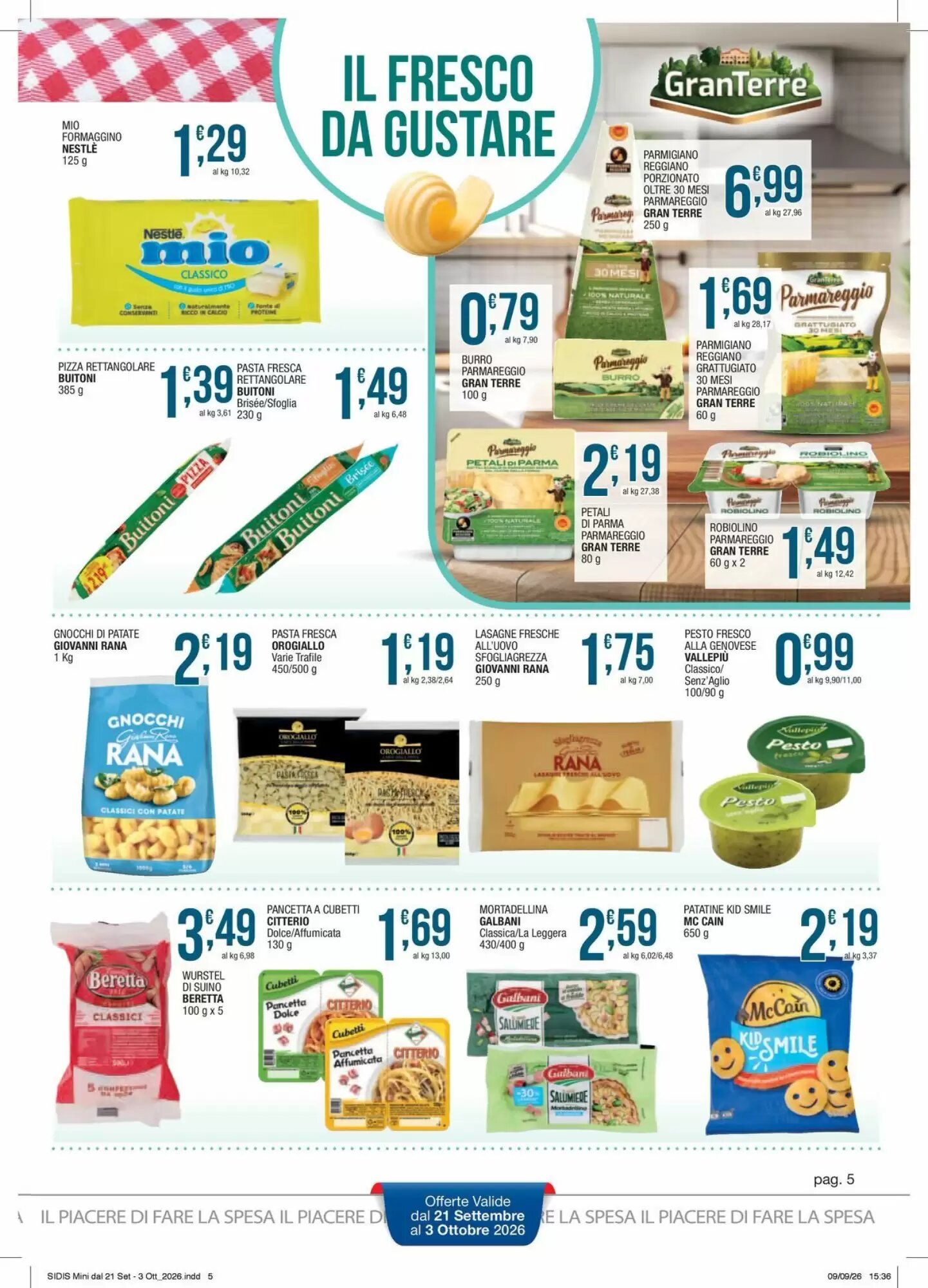 Volantino promozionale Sidis  valide dal 21/09/2026 - Pagina 5.