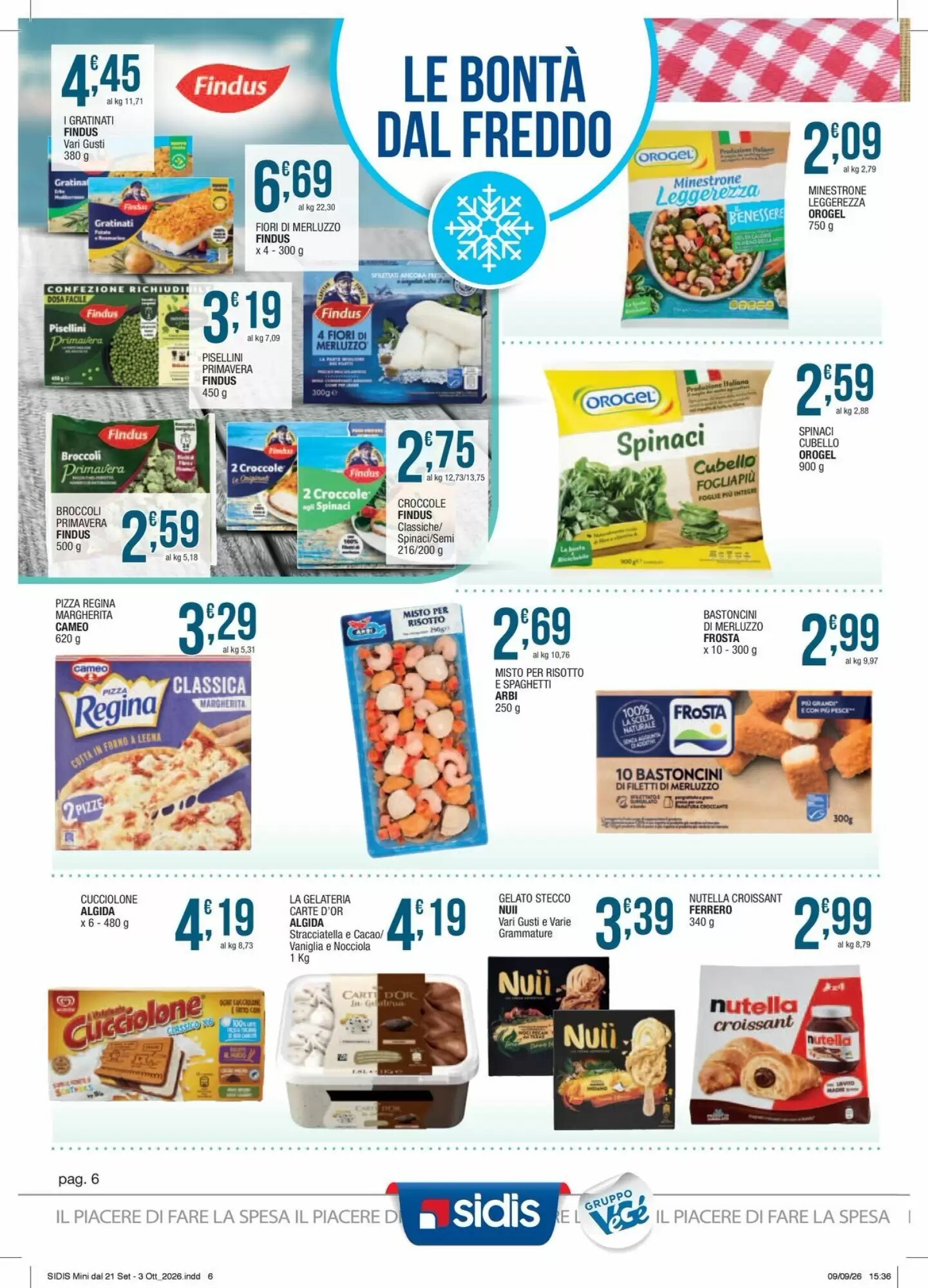 Volantino promozionale Sidis  valide dal 21/09/2026 - Pagina 6.