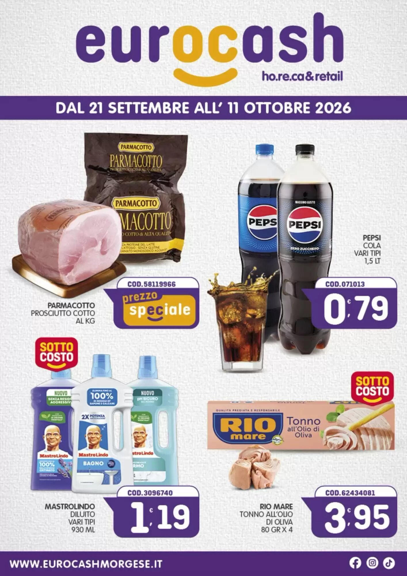 Volantino promozionale Eurocash valide dal 21/09/2026 - Pagina 1.