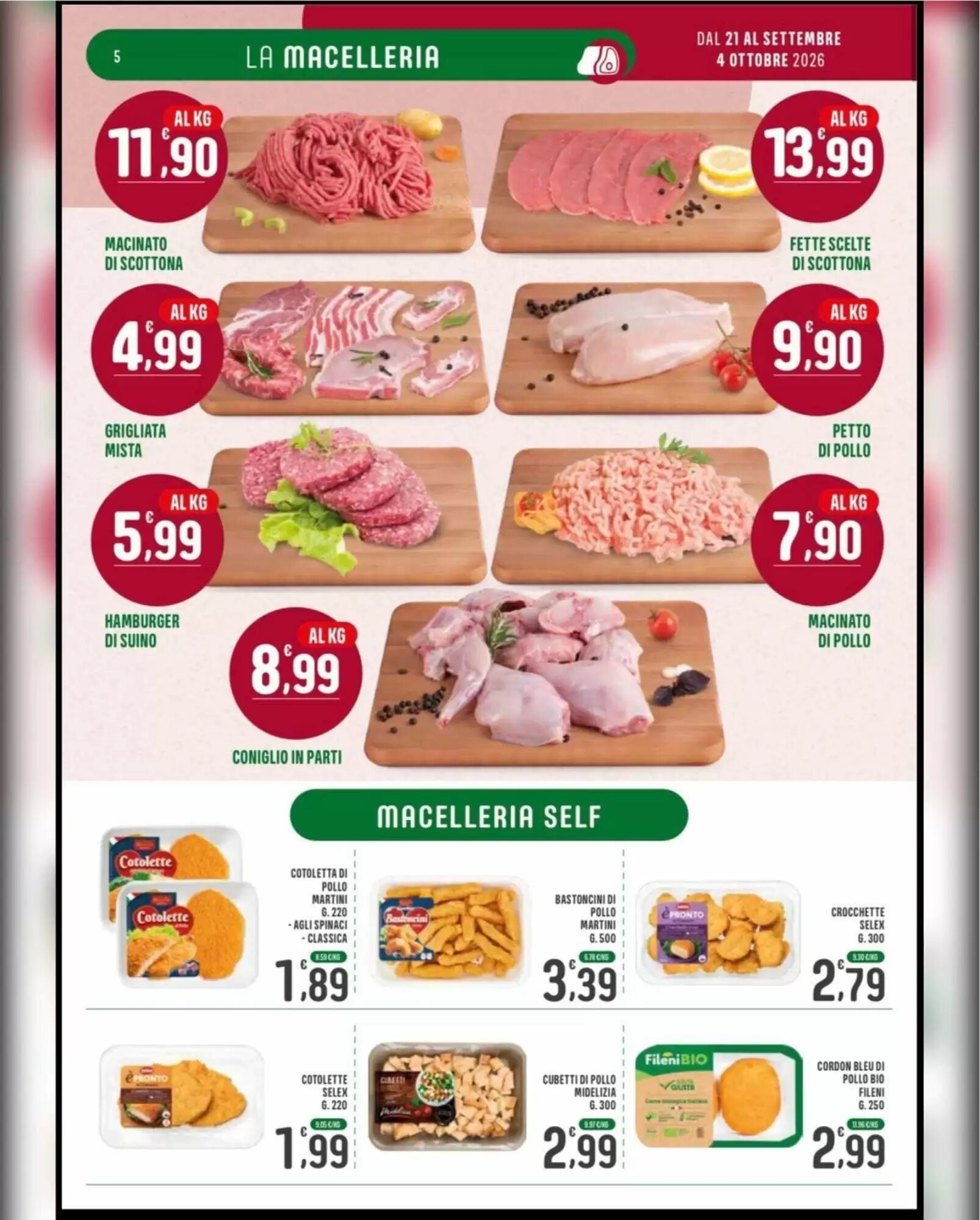 Volantino promozionale La Mimosa Supermercati  valide dal 21/09/2026 - Pagina 5.
