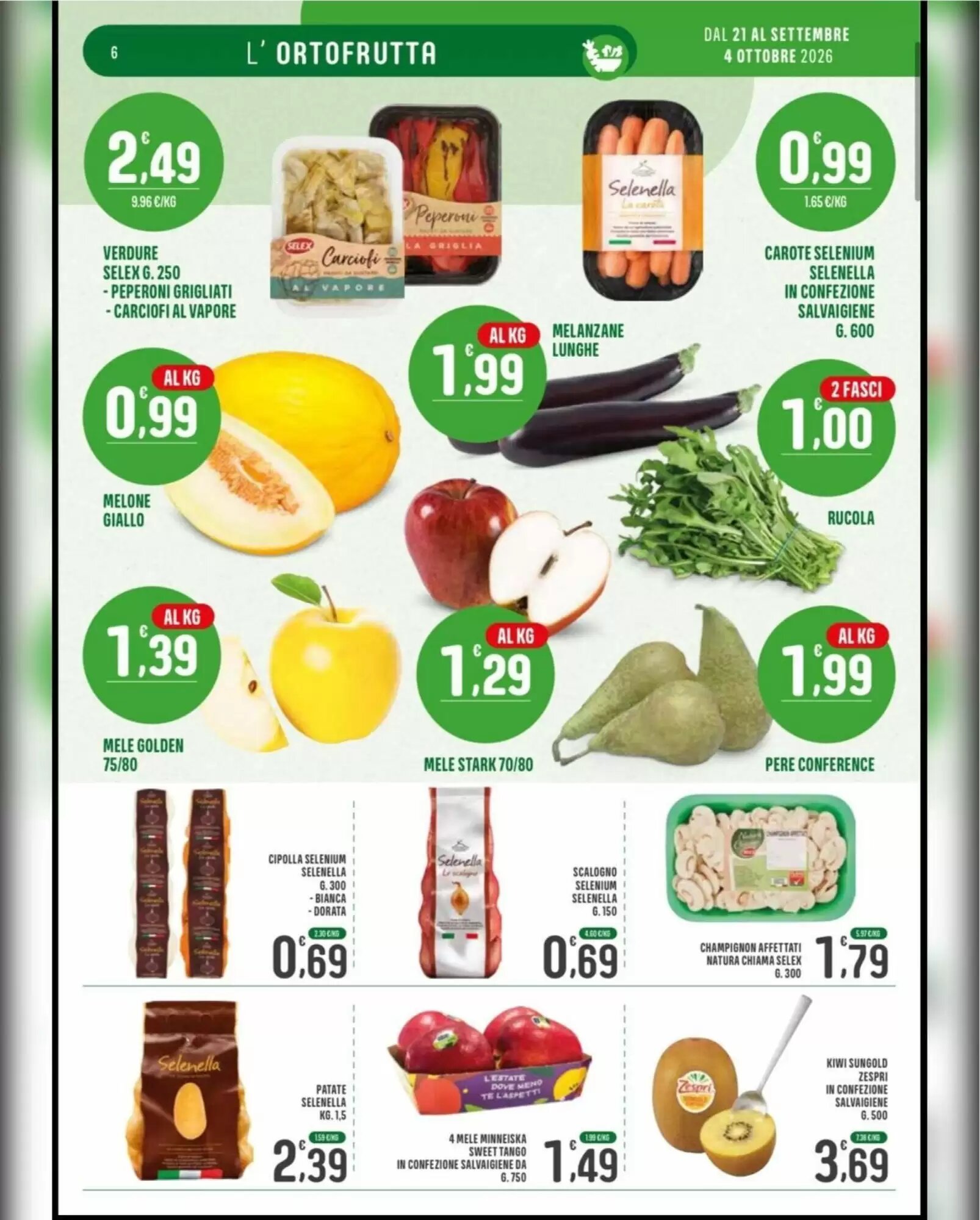 Volantino promozionale La Mimosa Supermercati  valide dal 21/09/2026 - Pagina 6.