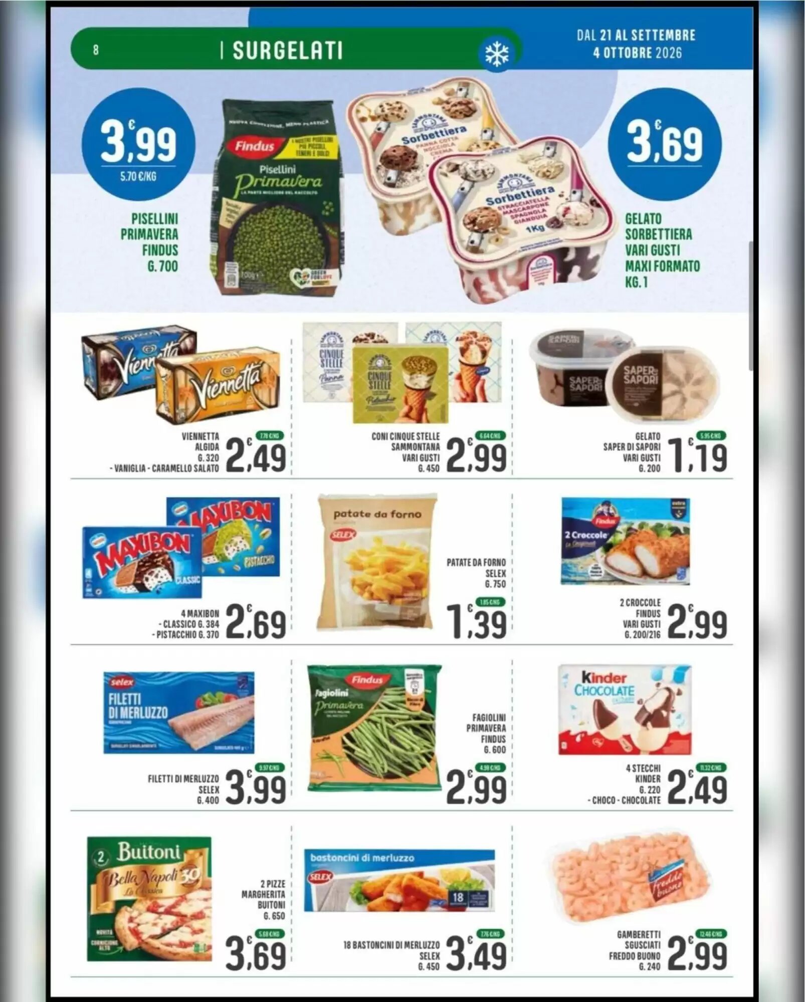 Volantino promozionale La Mimosa Supermercati  valide dal 21/09/2026 - Pagina 8.