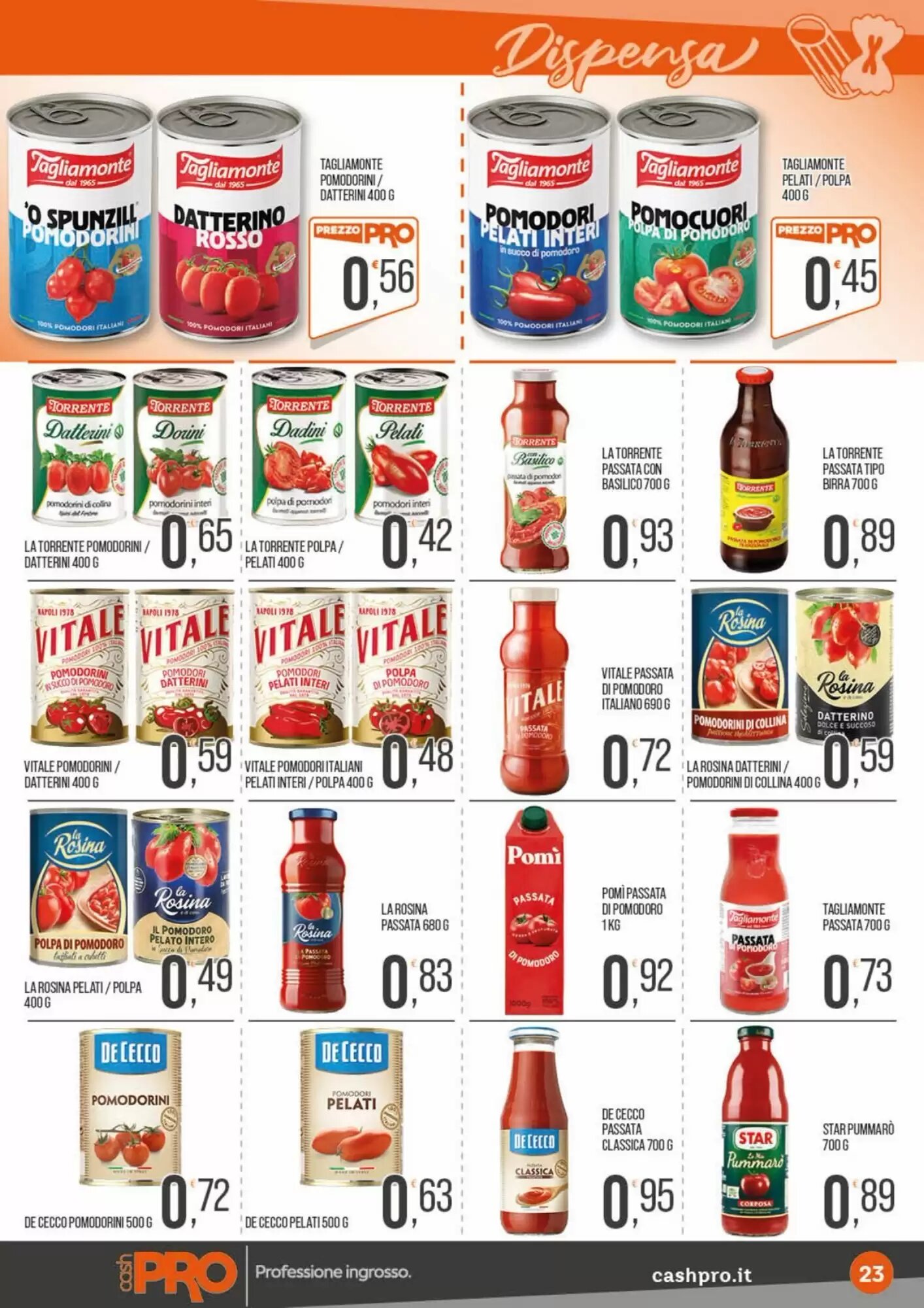 Volantino promozionale Cash pro  valide dal 21/09/2026 - Pagina 23.
