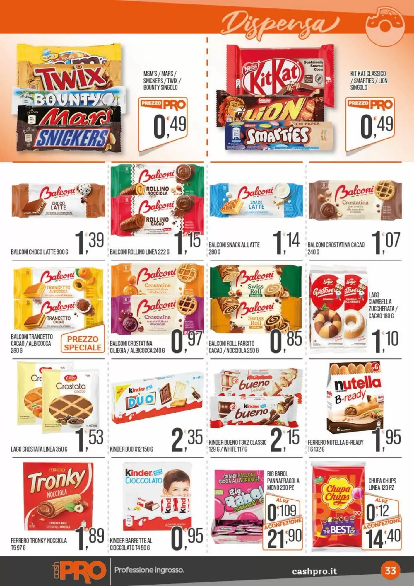 Volantino promozionale Cash pro  valide dal 21/09/2026 - Pagina 33.