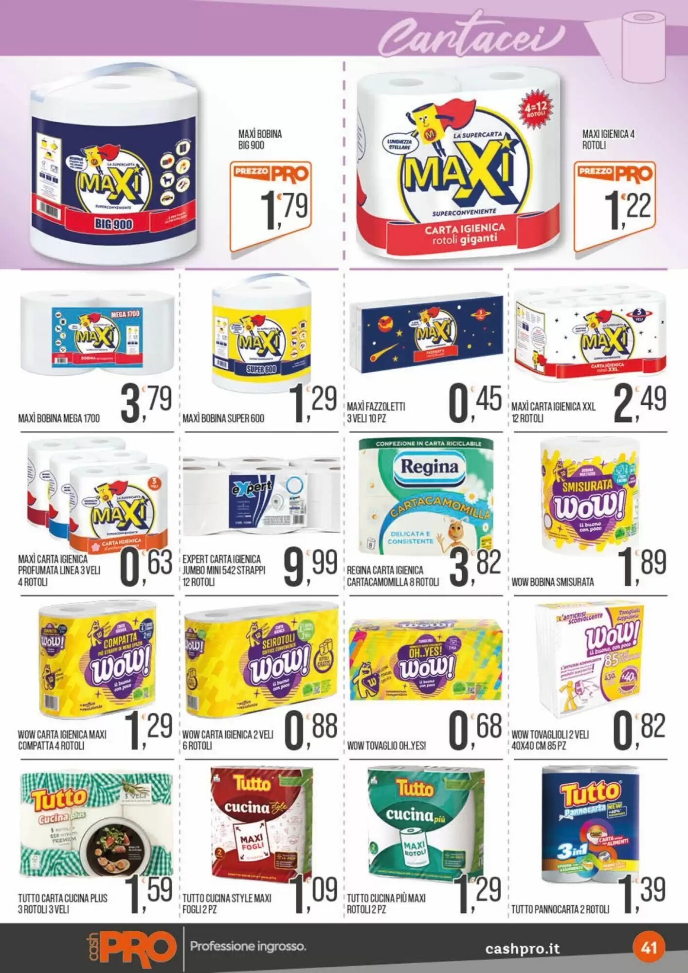 Volantino promozionale Cash pro  valide dal 21/09/2026 - Pagina 41.