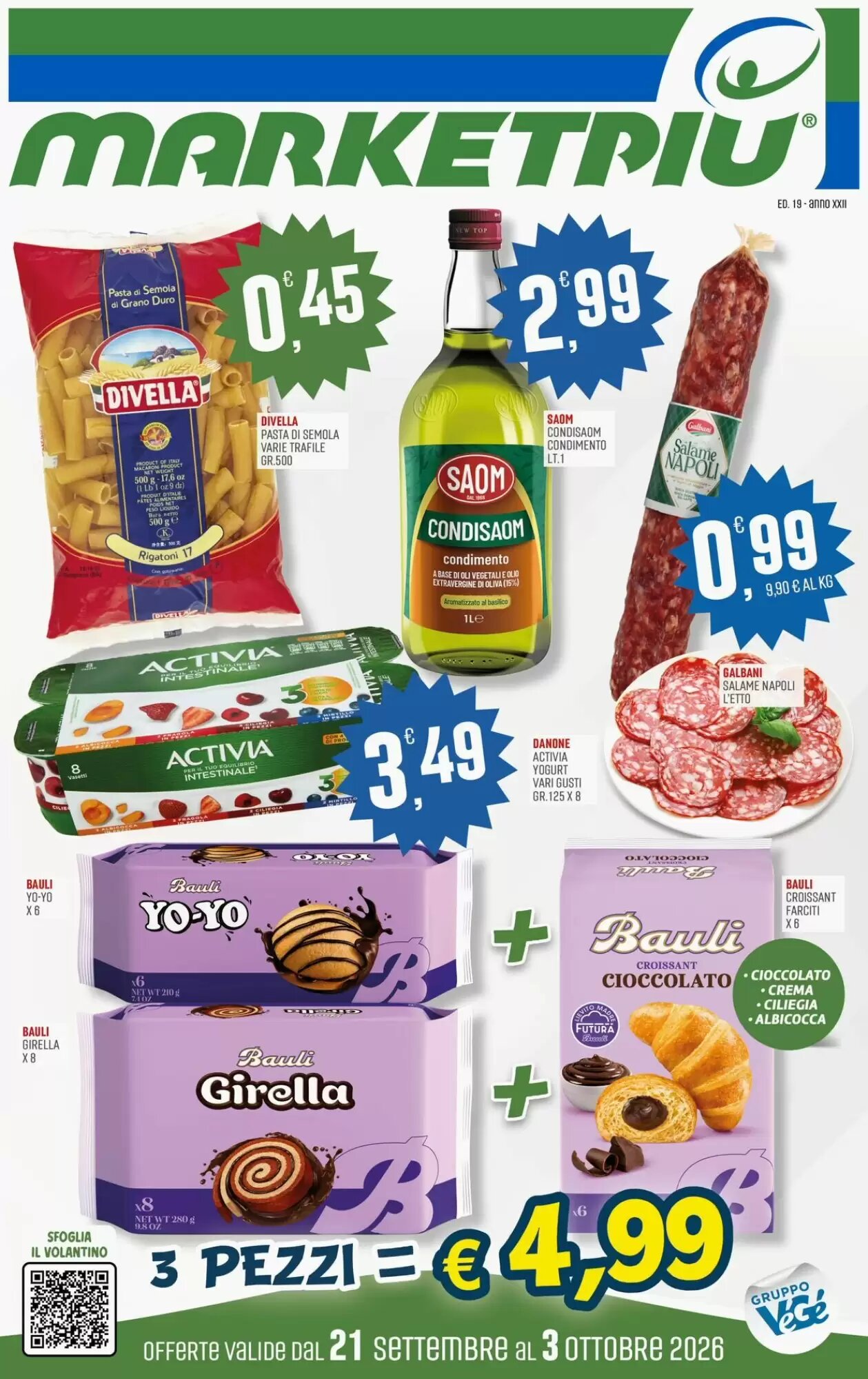 Volantino promozionale Marketpiù valide dal 21/09/2026 - Pagina 1.