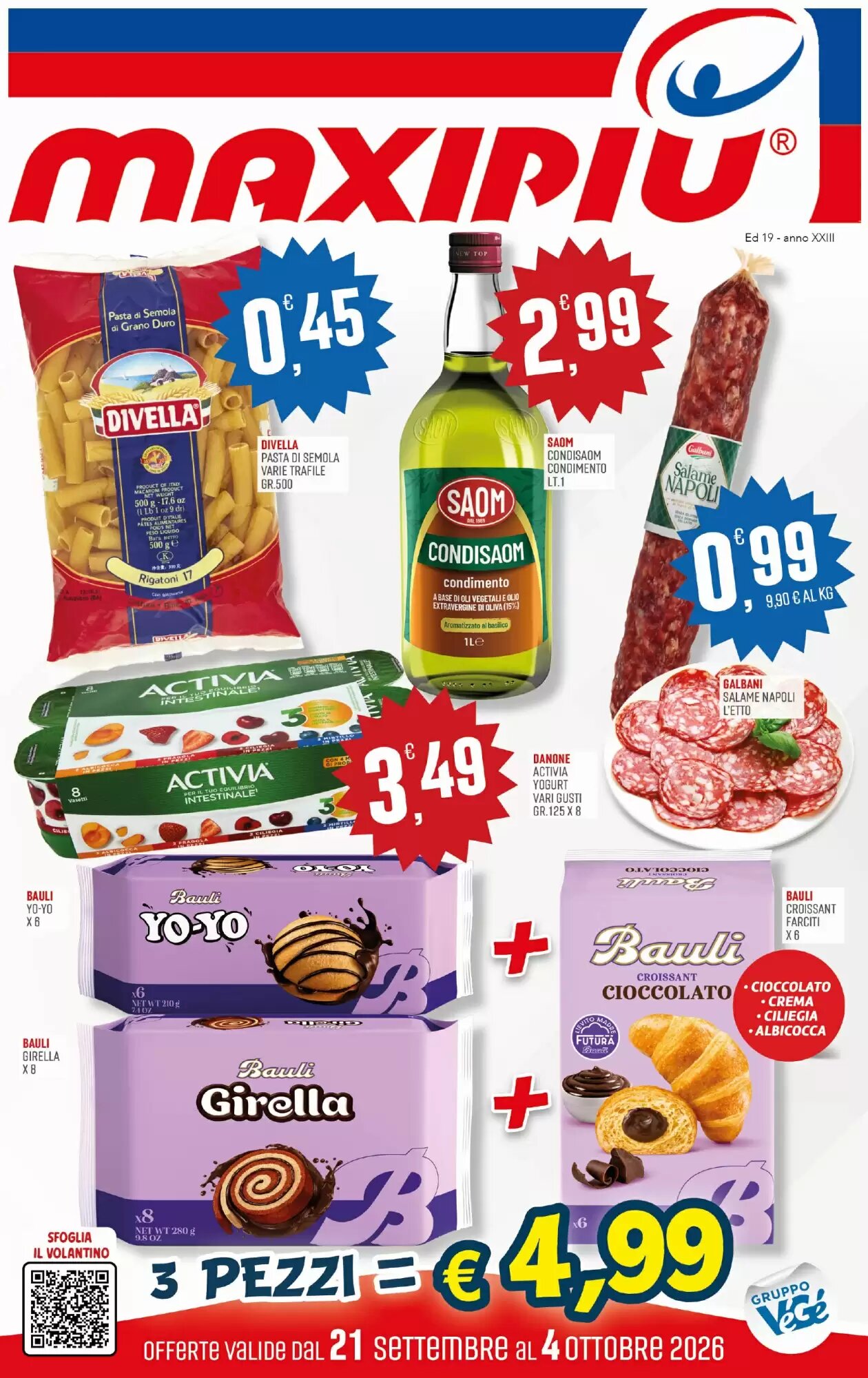 Volantino promozionale Maxipiù valide dal 21/09/2026 - Pagina 1.