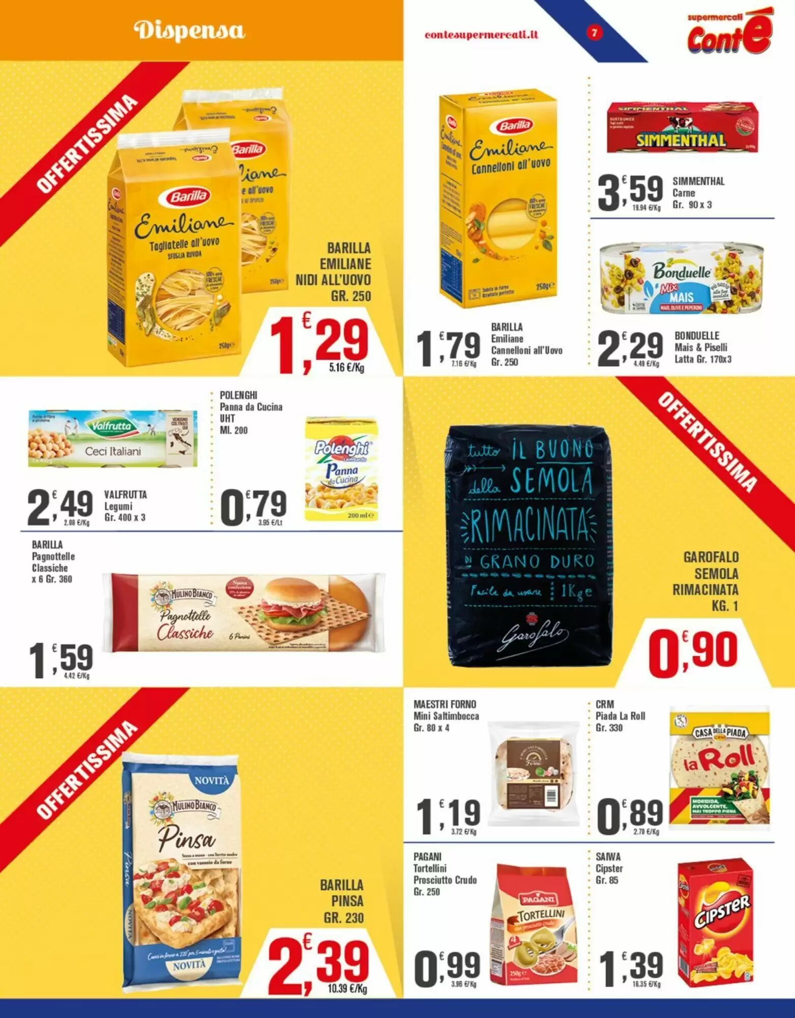 Volantino promozionale Conté Supermercati  valide dal 21/09/2026 - Pagina 7.