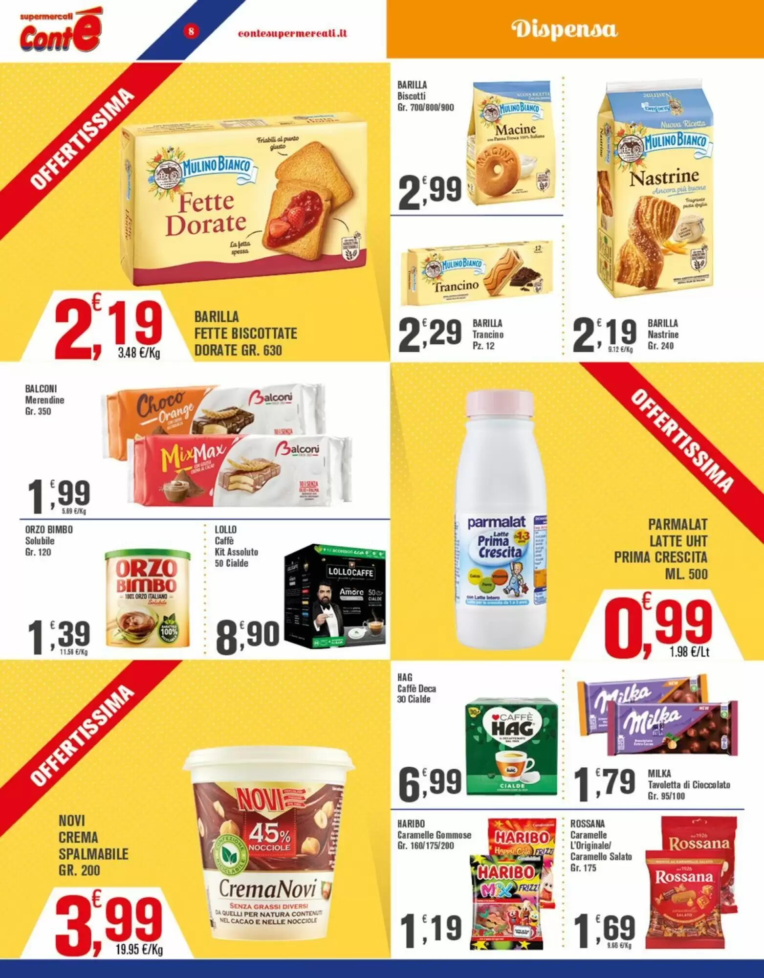 Volantino promozionale Conté Supermercati  valide dal 21/09/2026 - Pagina 8.