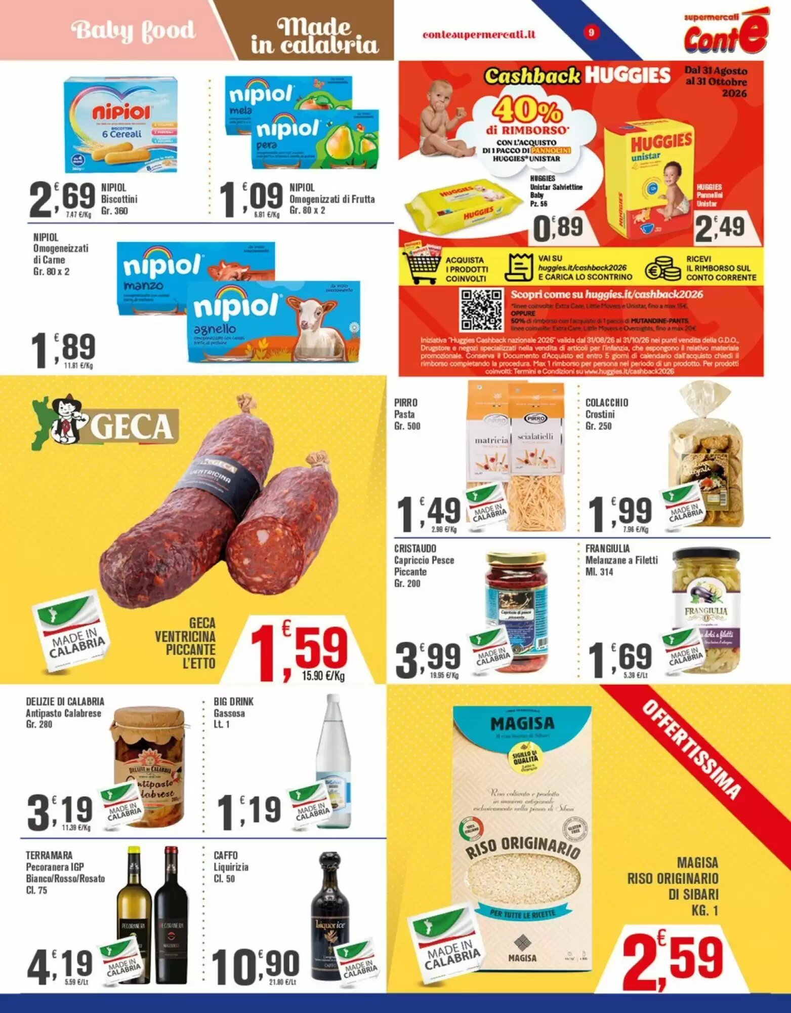 Volantino promozionale Conté Supermercati  valide dal 21/09/2026 - Pagina 9.