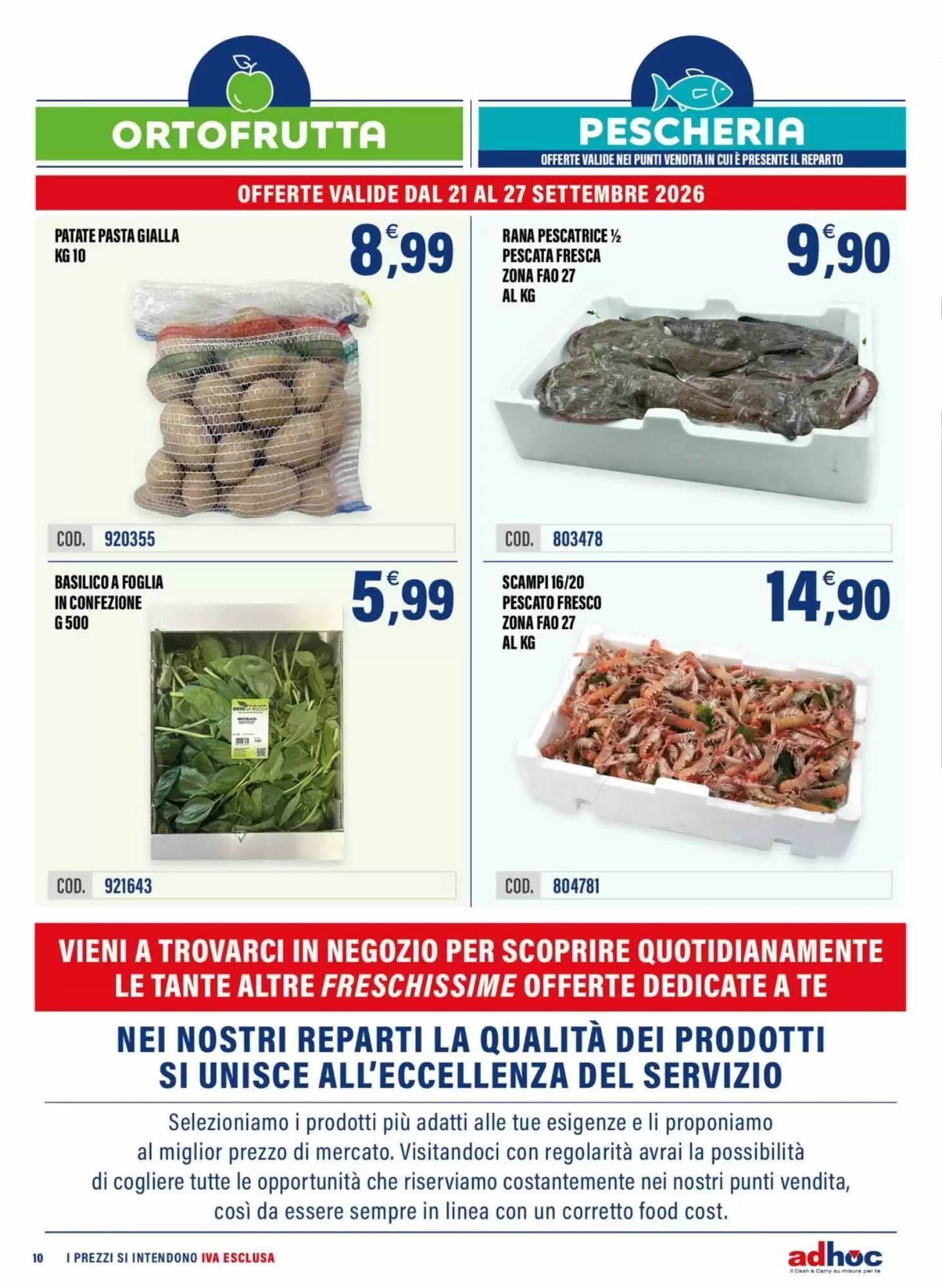 Volantino promozionale Adhoc  valide dal 21/09/2026 - Pagina 10.
