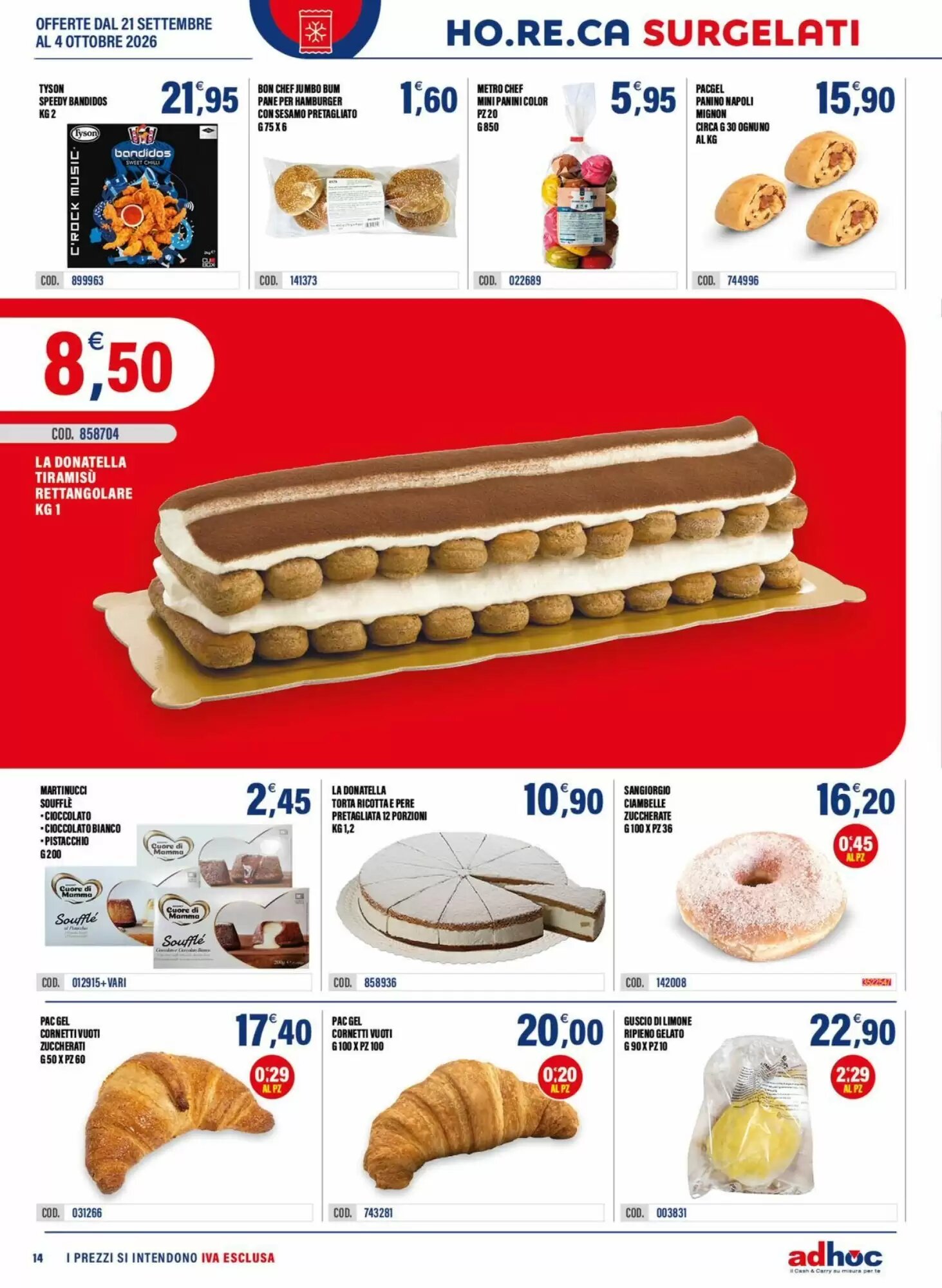 Volantino promozionale Adhoc  valide dal 21/09/2026 - Pagina 14.