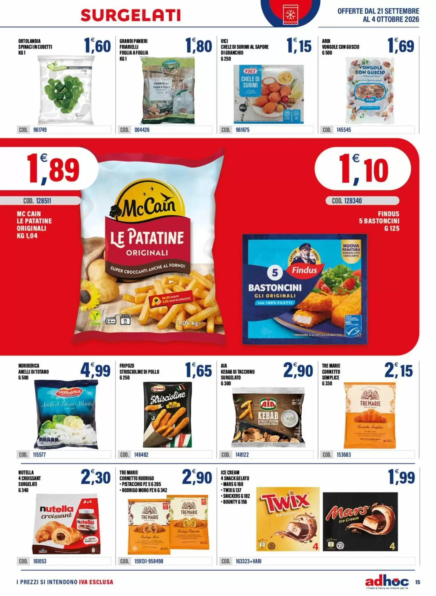 Volantino promozionale Adhoc  valide dal 21/09/2026 - Pagina 15.