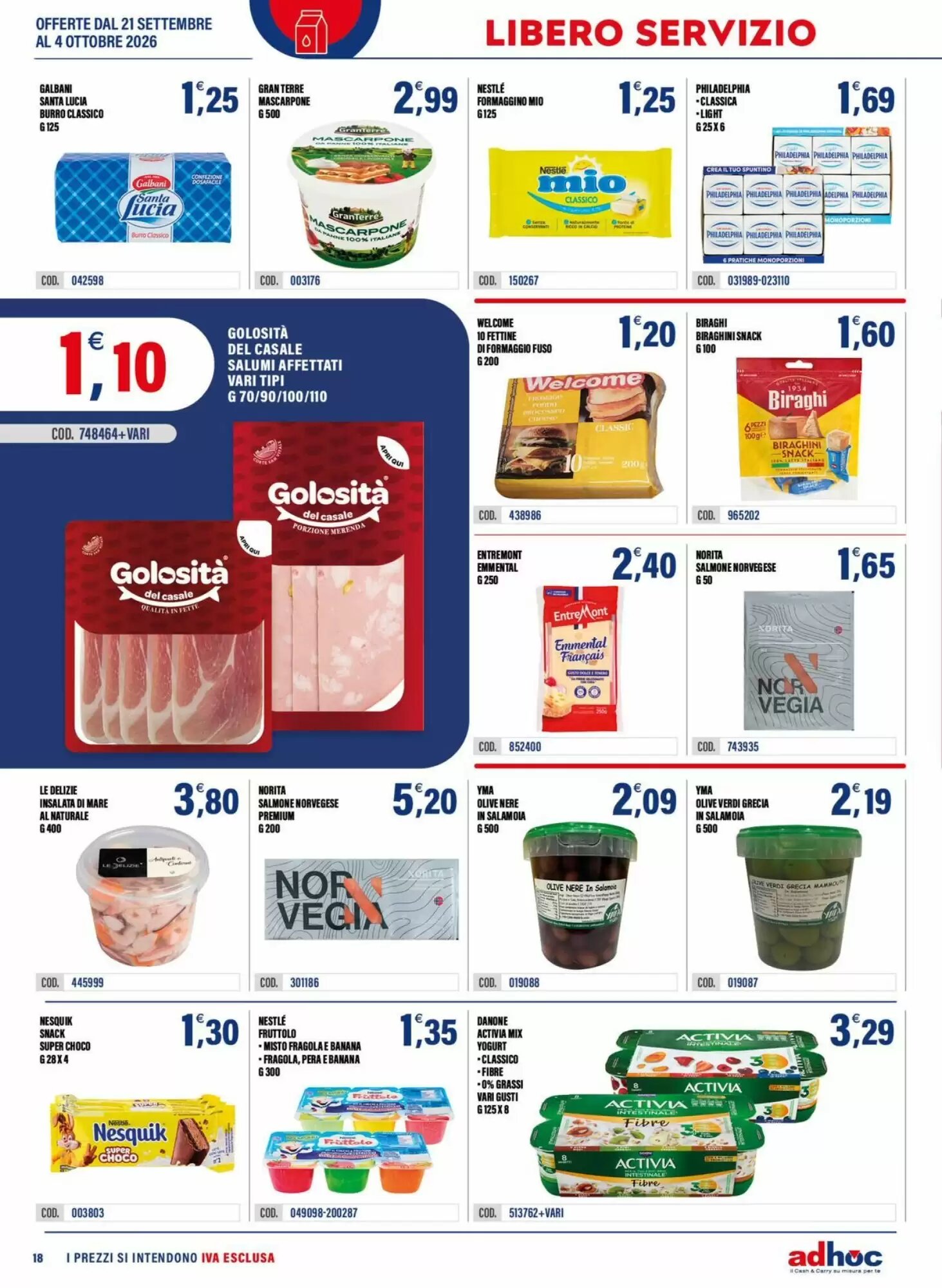 Volantino promozionale Adhoc  valide dal 21/09/2026 - Pagina 18.