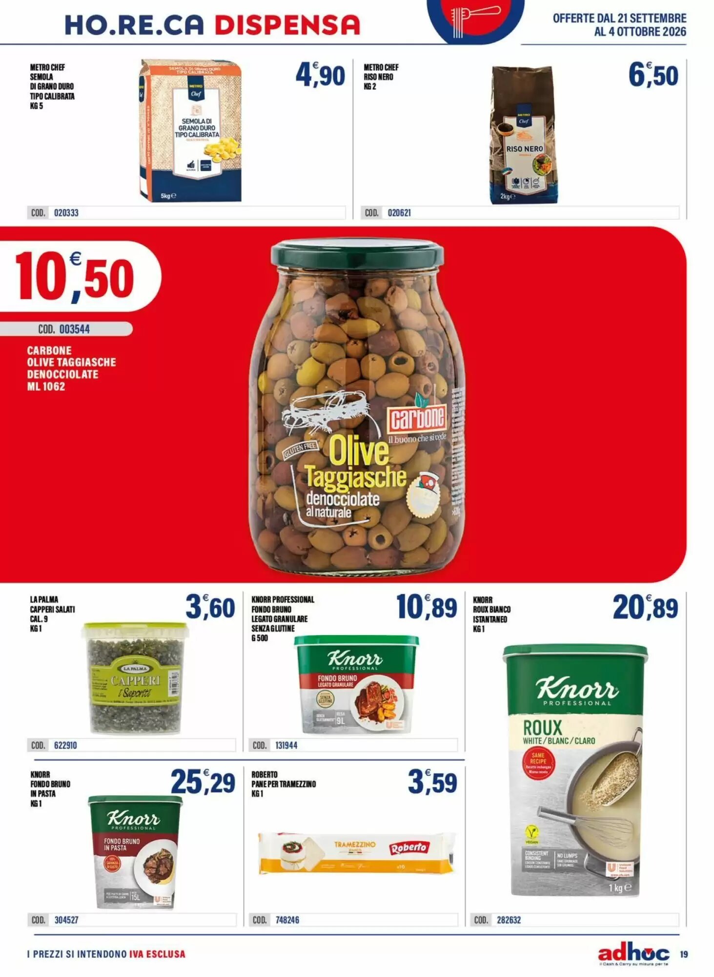 Volantino promozionale Adhoc  valide dal 21/09/2026 - Pagina 19.