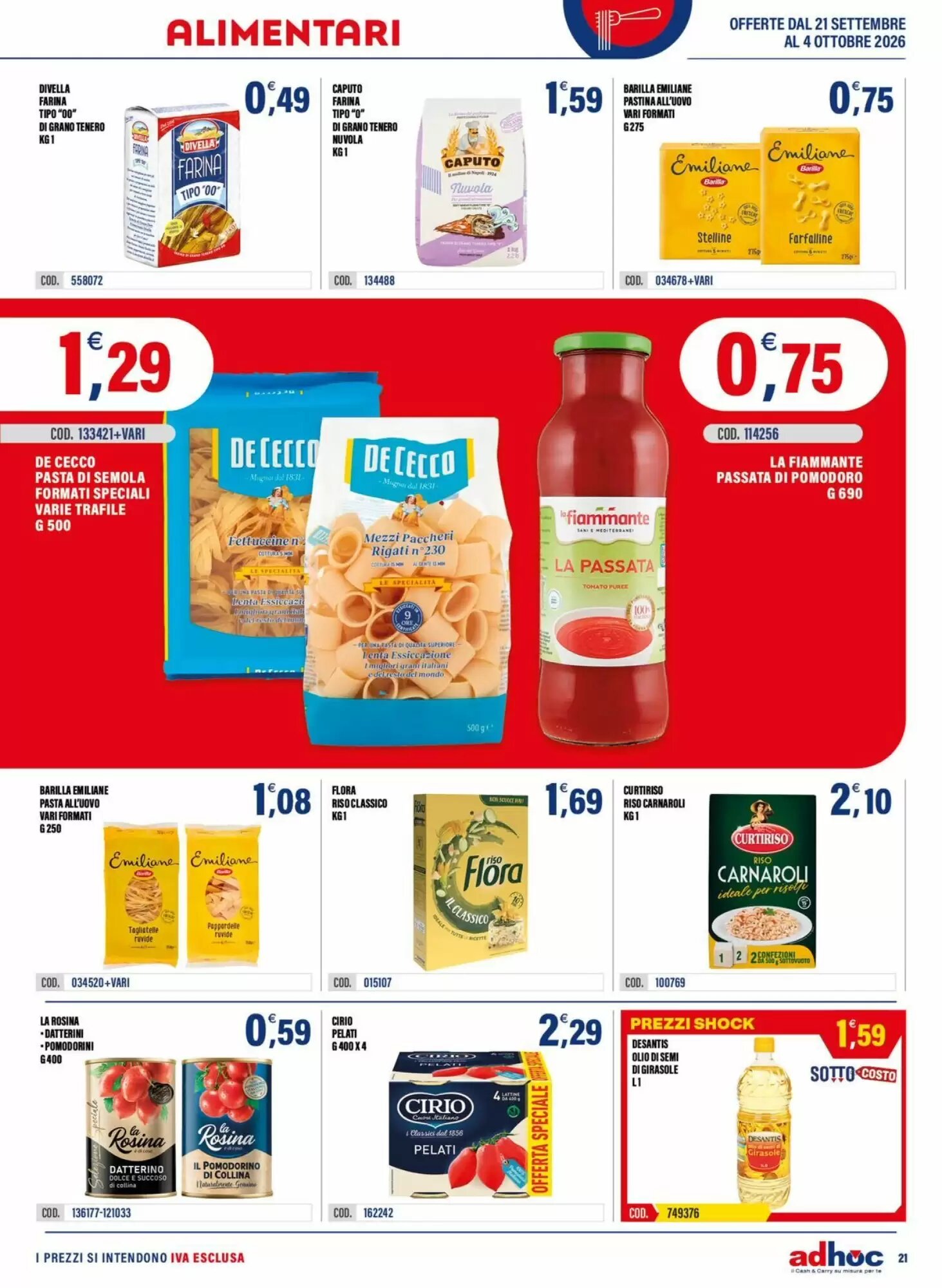 Volantino promozionale Adhoc  valide dal 21/09/2026 - Pagina 21.