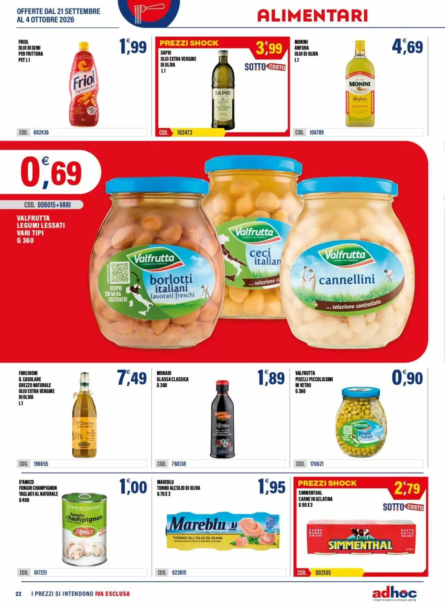 Volantino promozionale Adhoc  valide dal 21/09/2026 - Pagina 22.