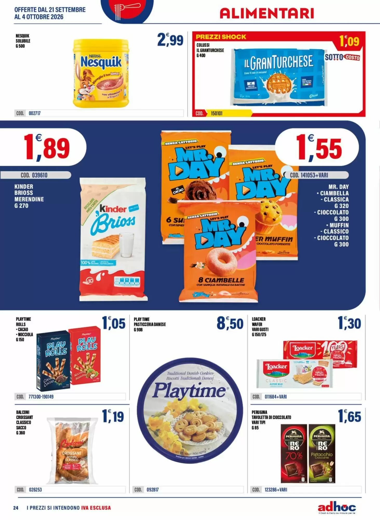 Volantino promozionale Adhoc  valide dal 21/09/2026 - Pagina 24.