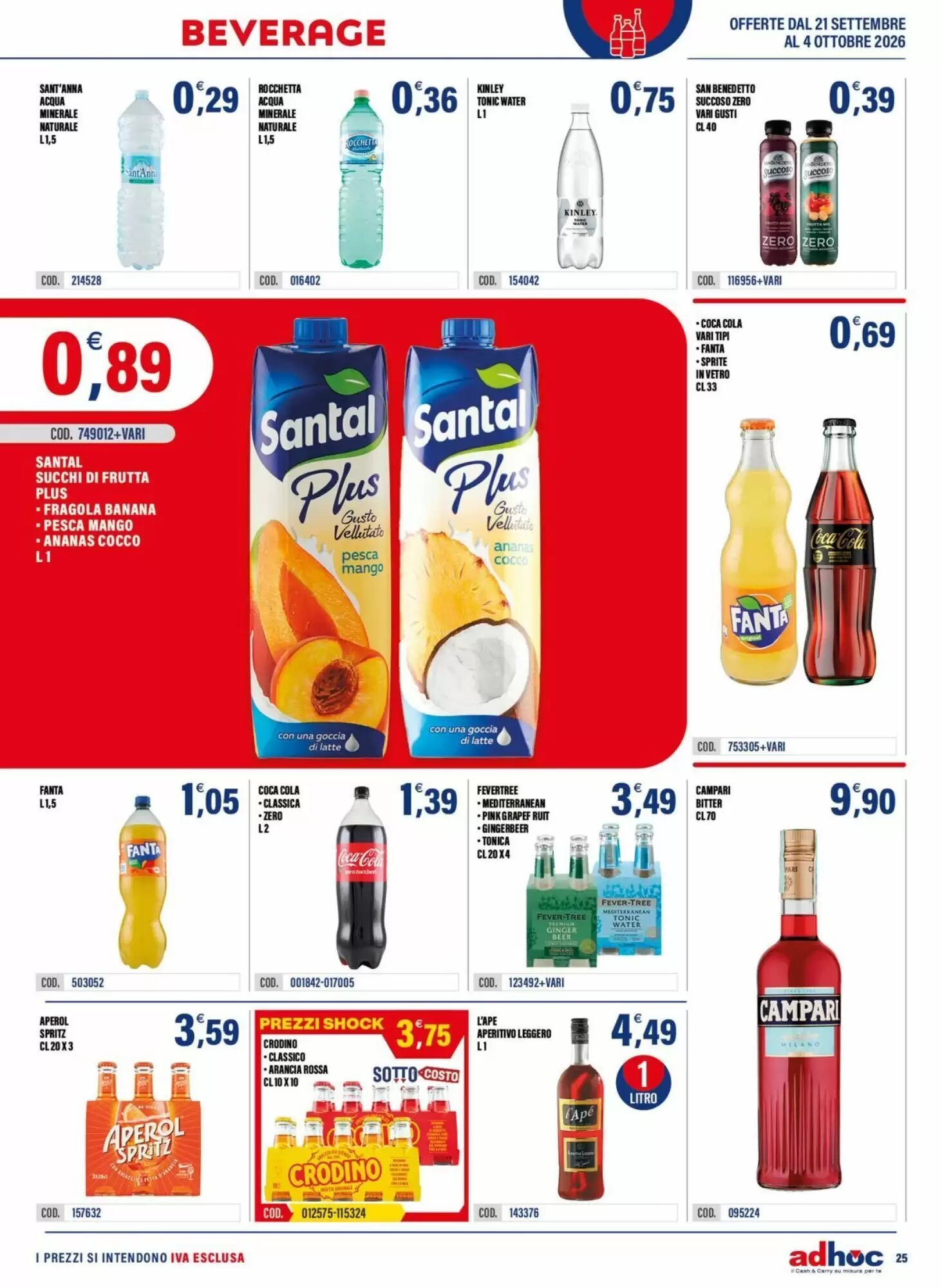 Volantino promozionale Adhoc  valide dal 21/09/2026 - Pagina 25.