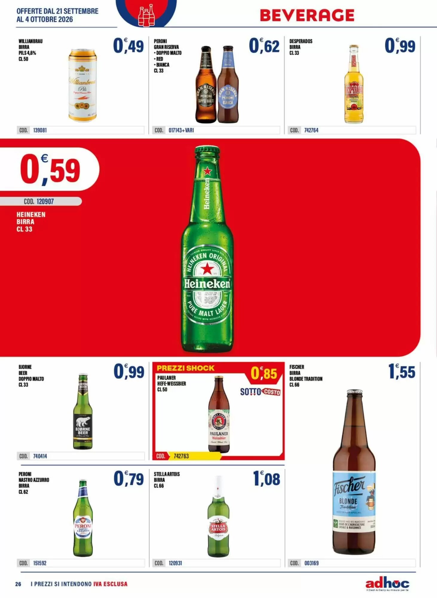 Volantino promozionale Adhoc  valide dal 21/09/2026 - Pagina 26.