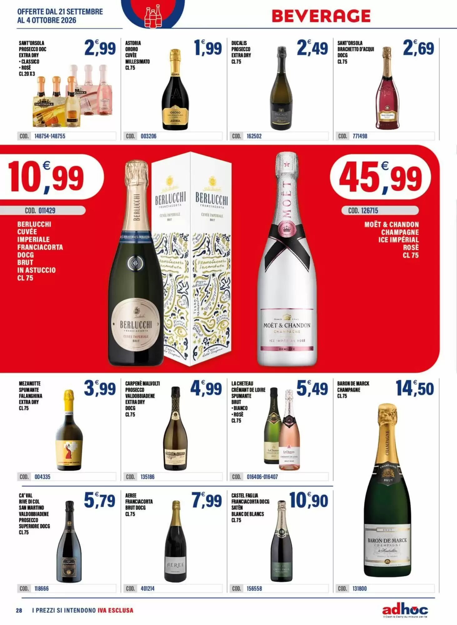Volantino promozionale Adhoc  valide dal 21/09/2026 - Pagina 28.
