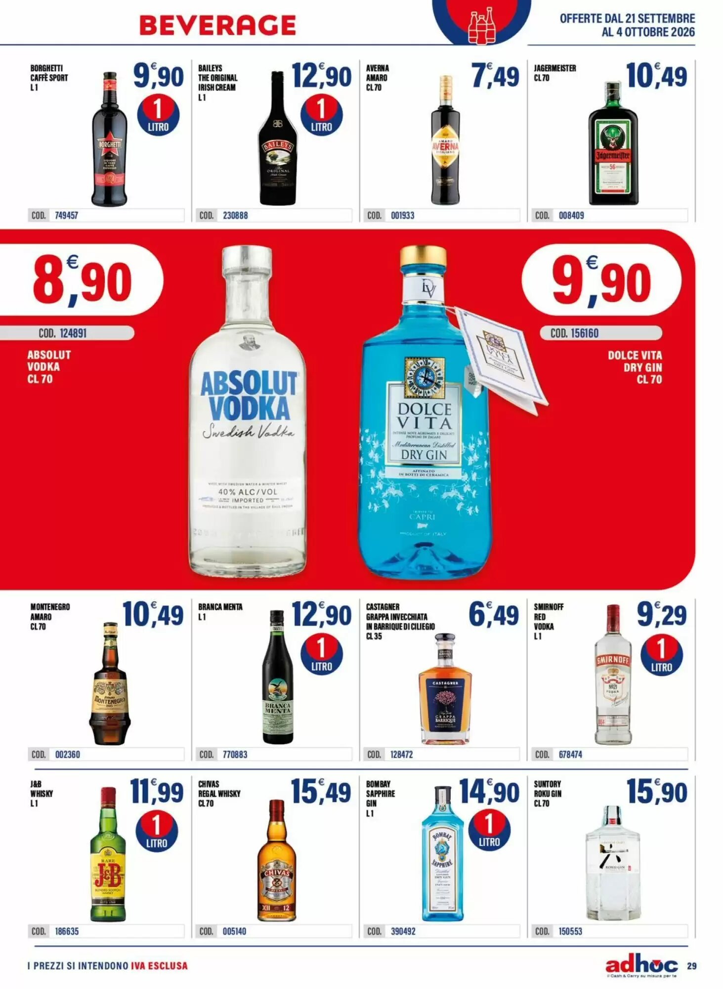 Volantino promozionale Adhoc  valide dal 21/09/2026 - Pagina 29.