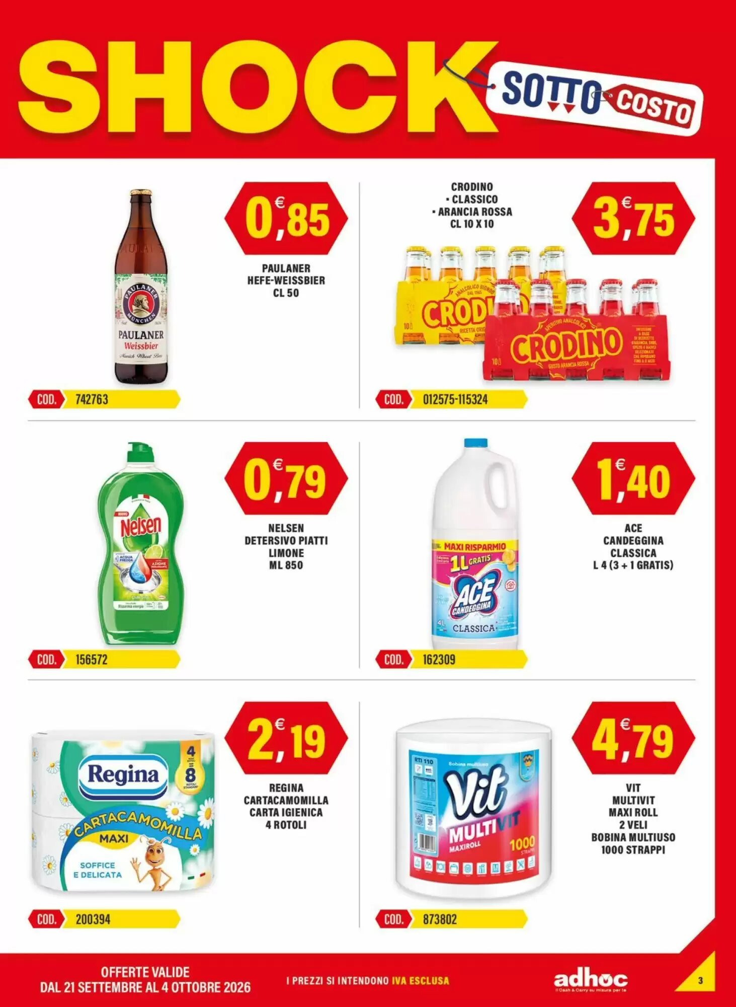 Volantino promozionale Adhoc  valide dal 21/09/2026 - Pagina 3.