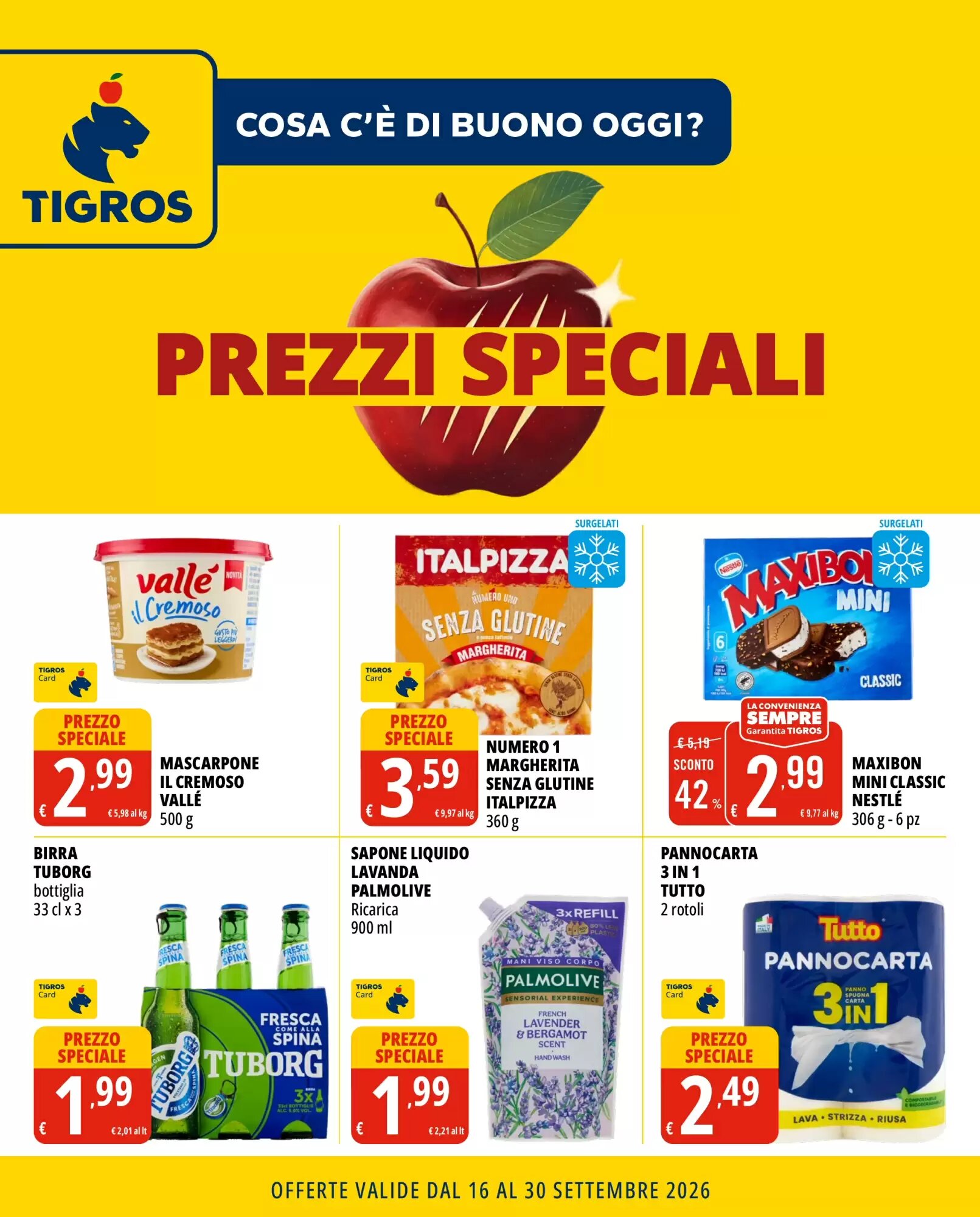 Volantino promozionale Tigros  valide dal 21/09/2026 - Pagina 1.