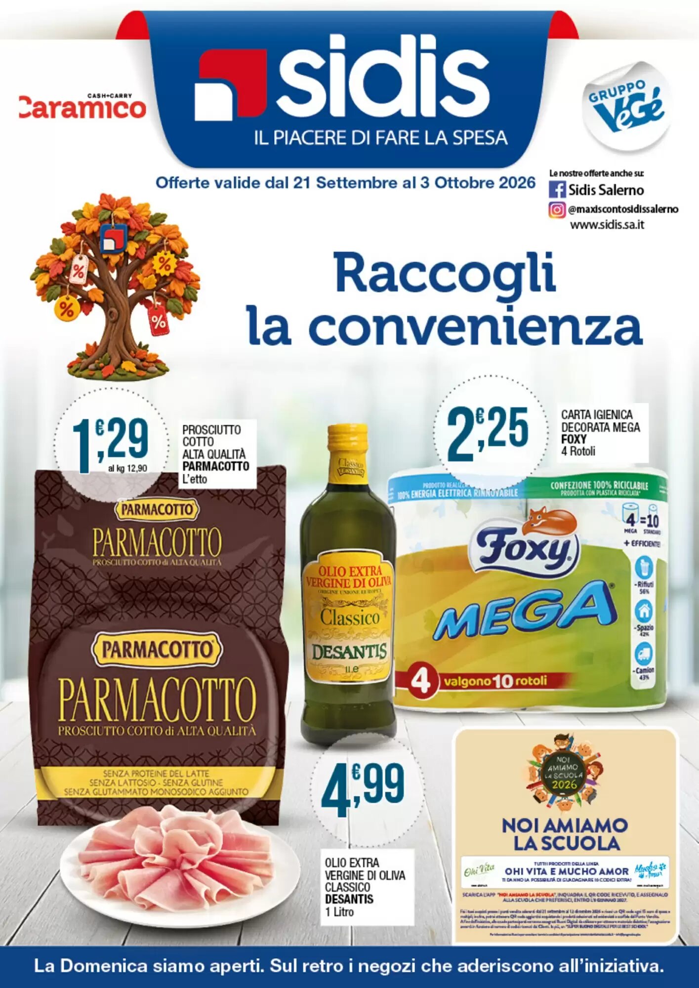 Volantino promozionale Sidis  valide dal 21/09/2026 - Pagina 1.