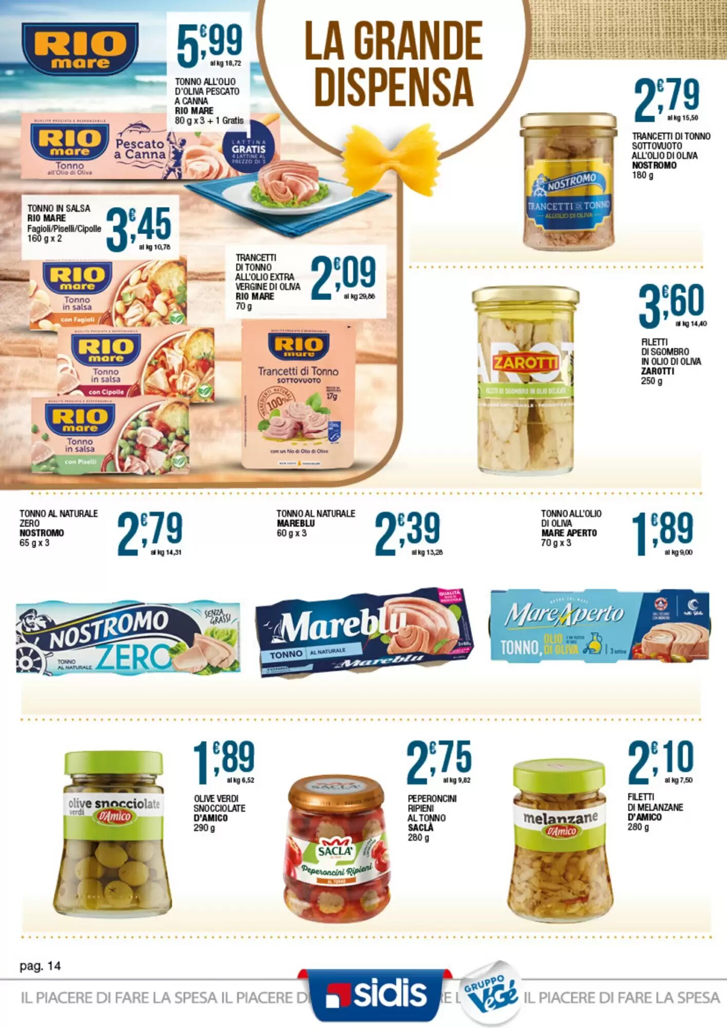 Volantino promozionale Sidis  valide dal 21/09/2026 - Pagina 14.