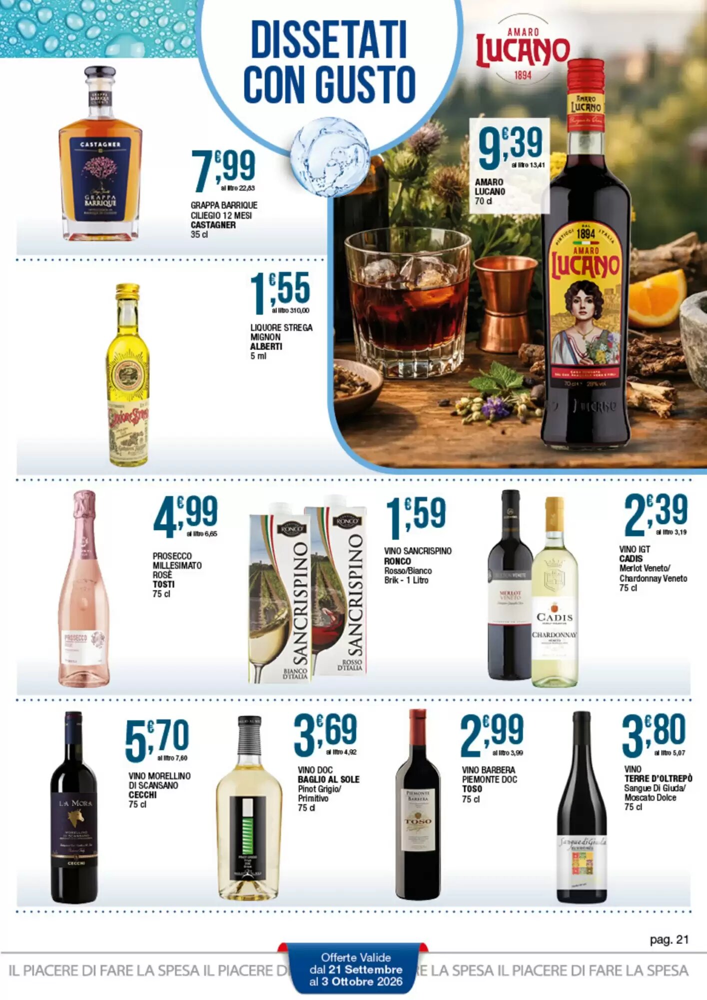 Volantino promozionale Sidis  valide dal 21/09/2026 - Pagina 21.