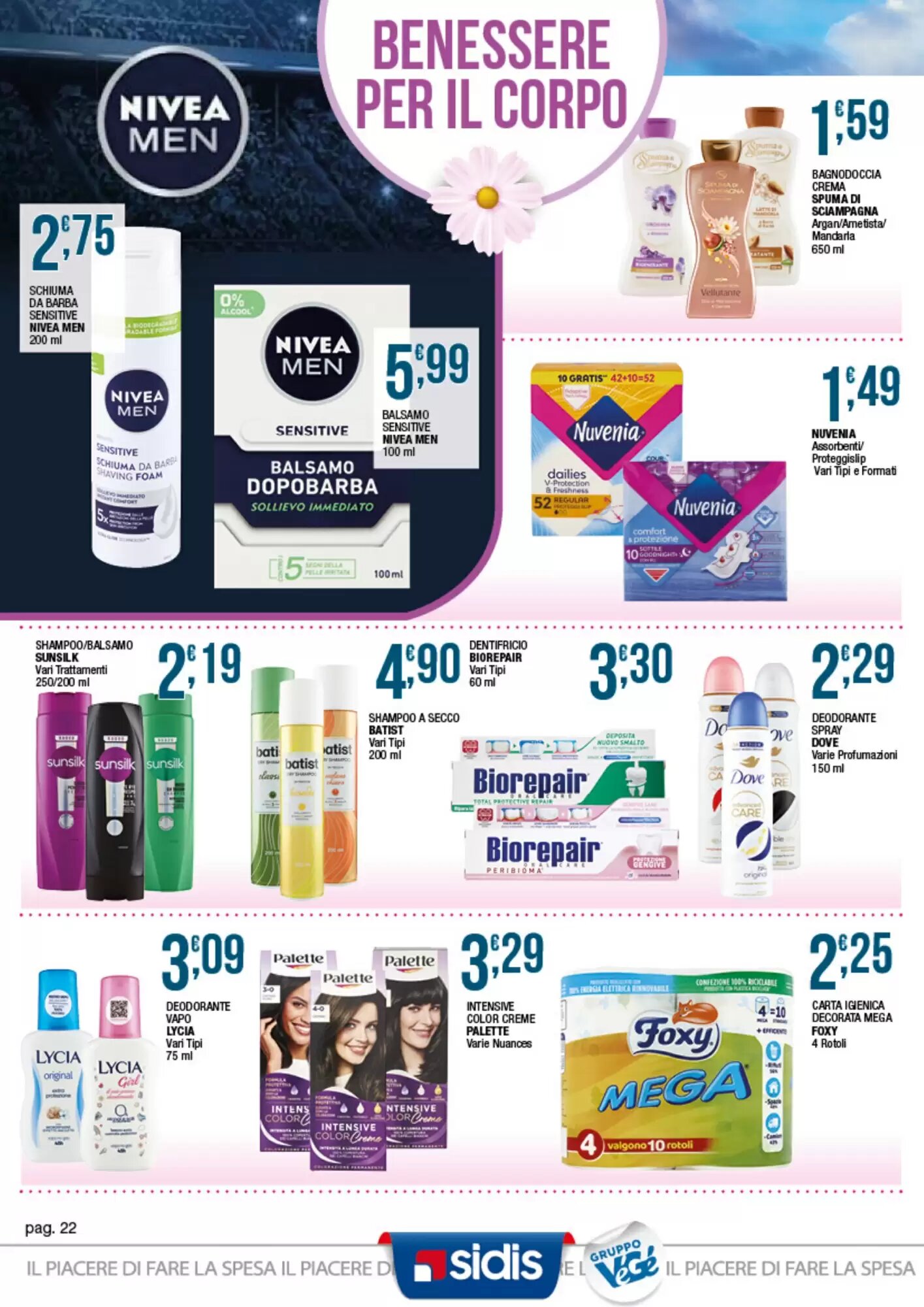 Volantino promozionale Sidis  valide dal 21/09/2026 - Pagina 22.