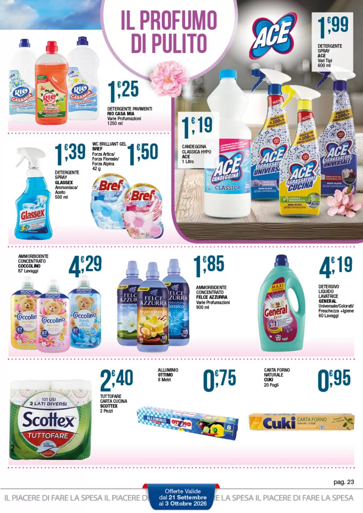 Volantino promozionale Sidis  valide dal 21/09/2026 - Pagina 23.