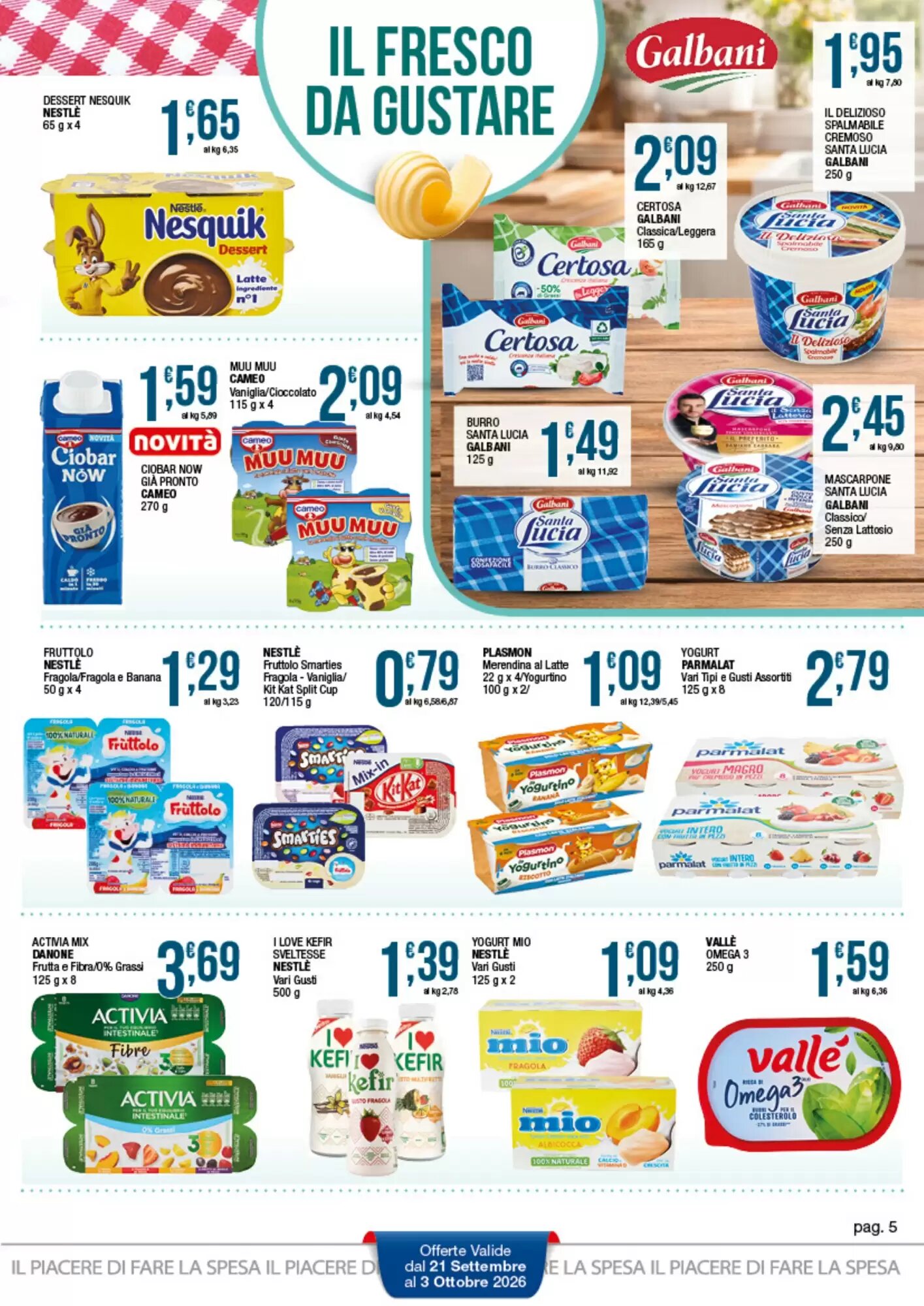 Volantino promozionale Sidis  valide dal 21/09/2026 - Pagina 5.
