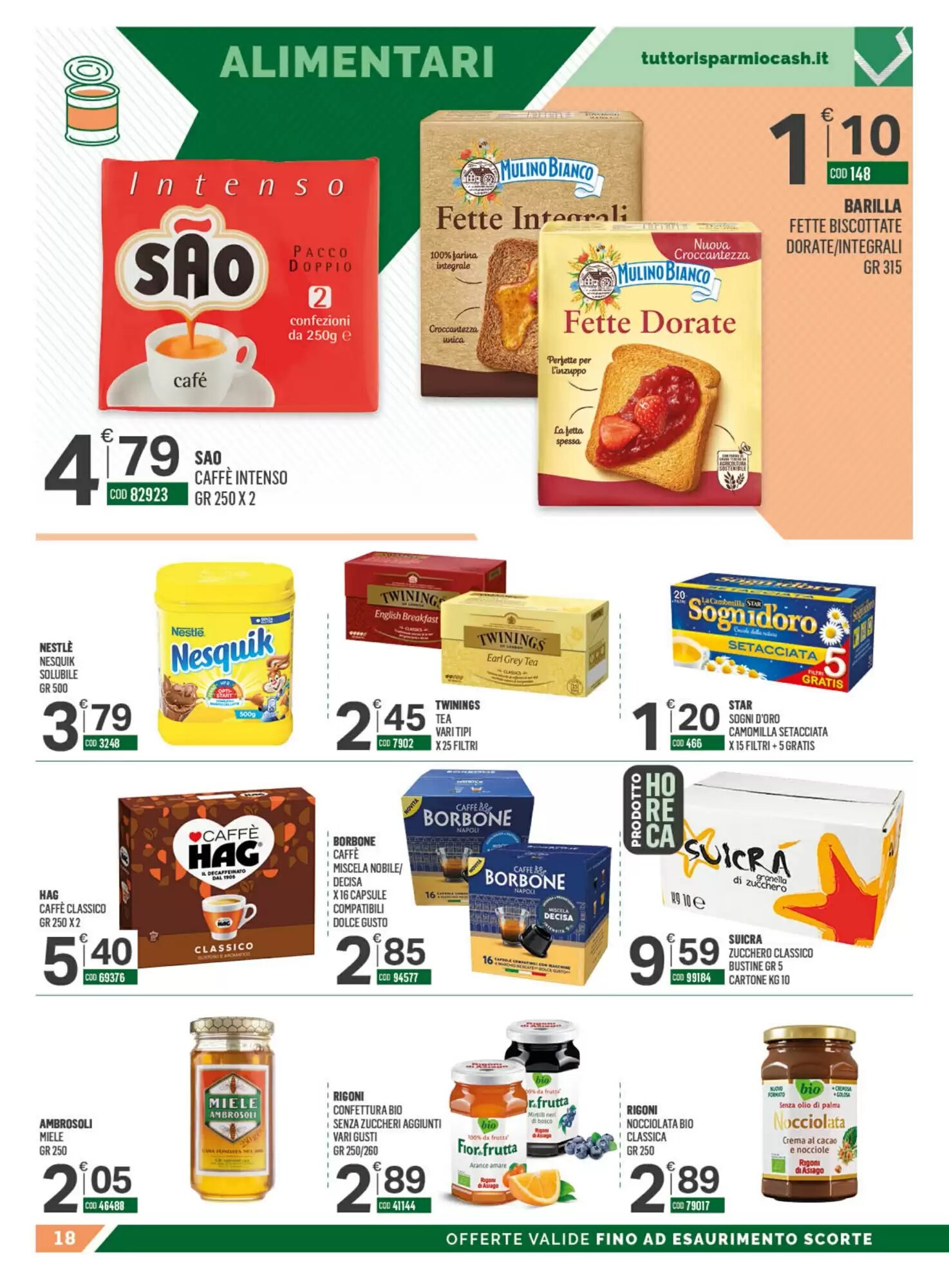 Volantino promozionale Tutto Risparmio Cash&Carry  valide dal 21/09/2026 - Pagina 18.
