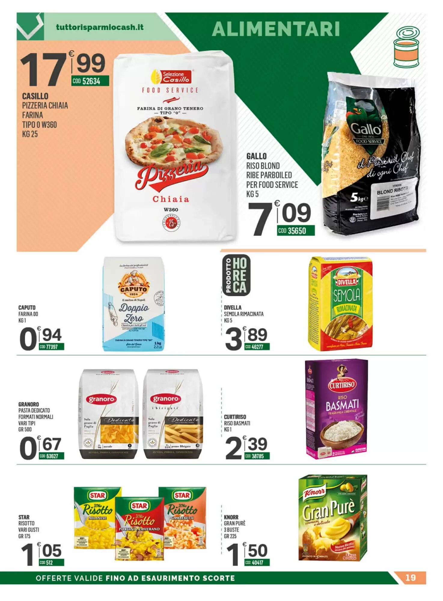 Volantino promozionale Tutto Risparmio Cash&Carry  valide dal 21/09/2026 - Pagina 19.