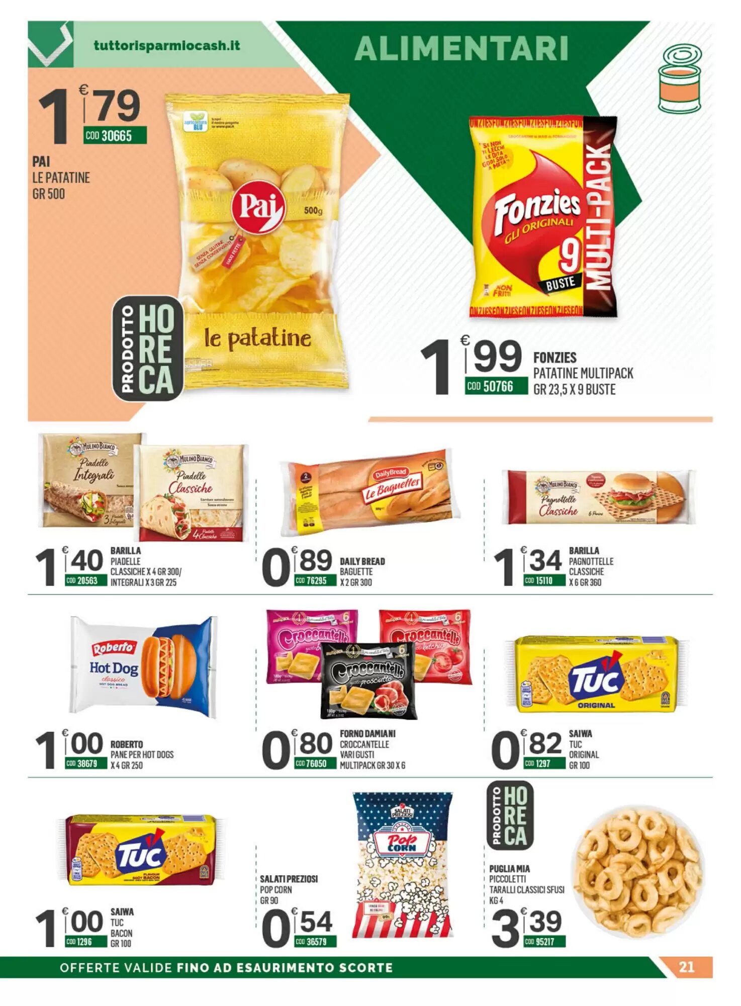 Volantino promozionale Tutto Risparmio Cash&Carry  valide dal 21/09/2026 - Pagina 21.