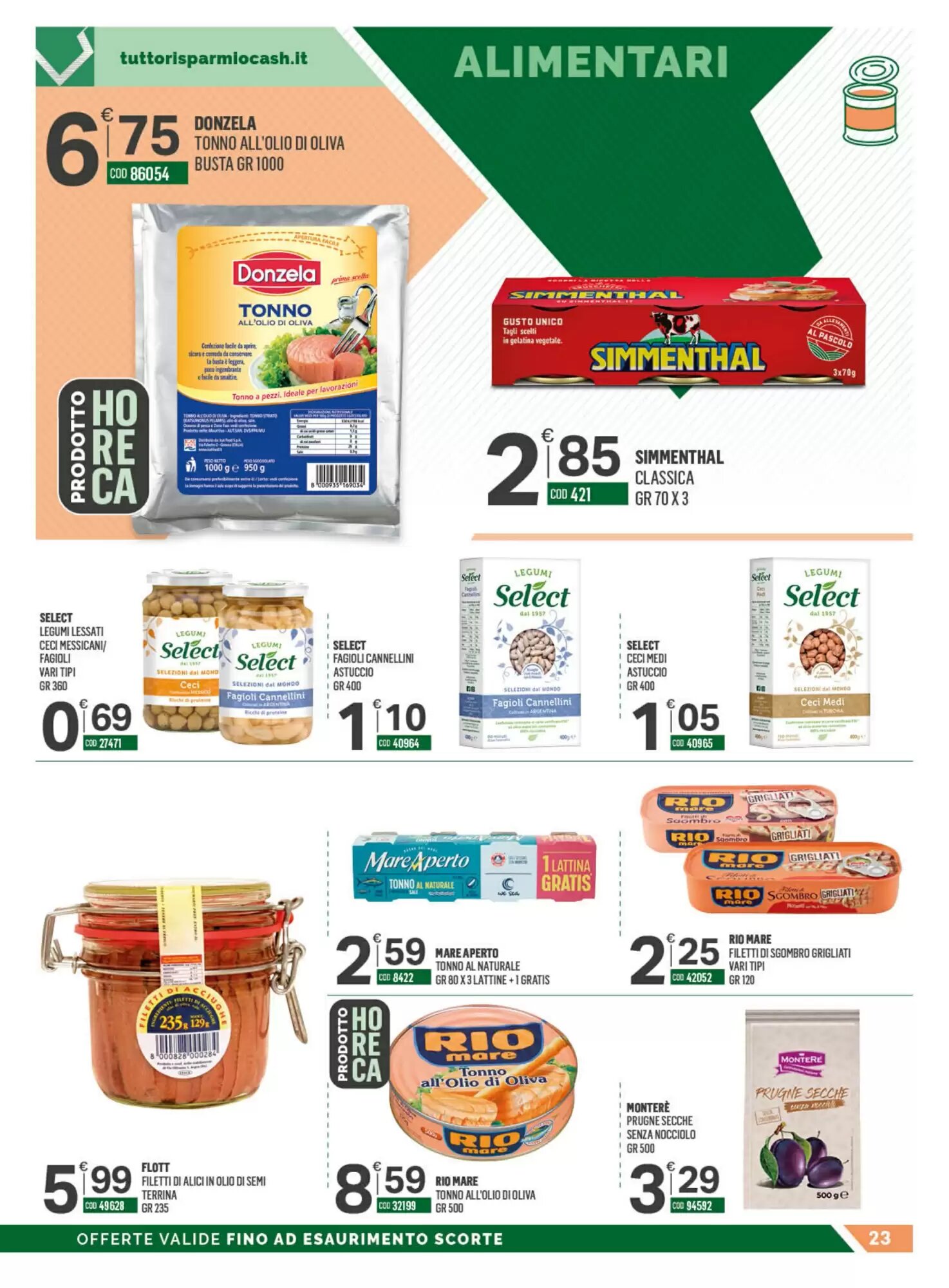 Volantino promozionale Tutto Risparmio Cash&Carry  valide dal 21/09/2026 - Pagina 23.