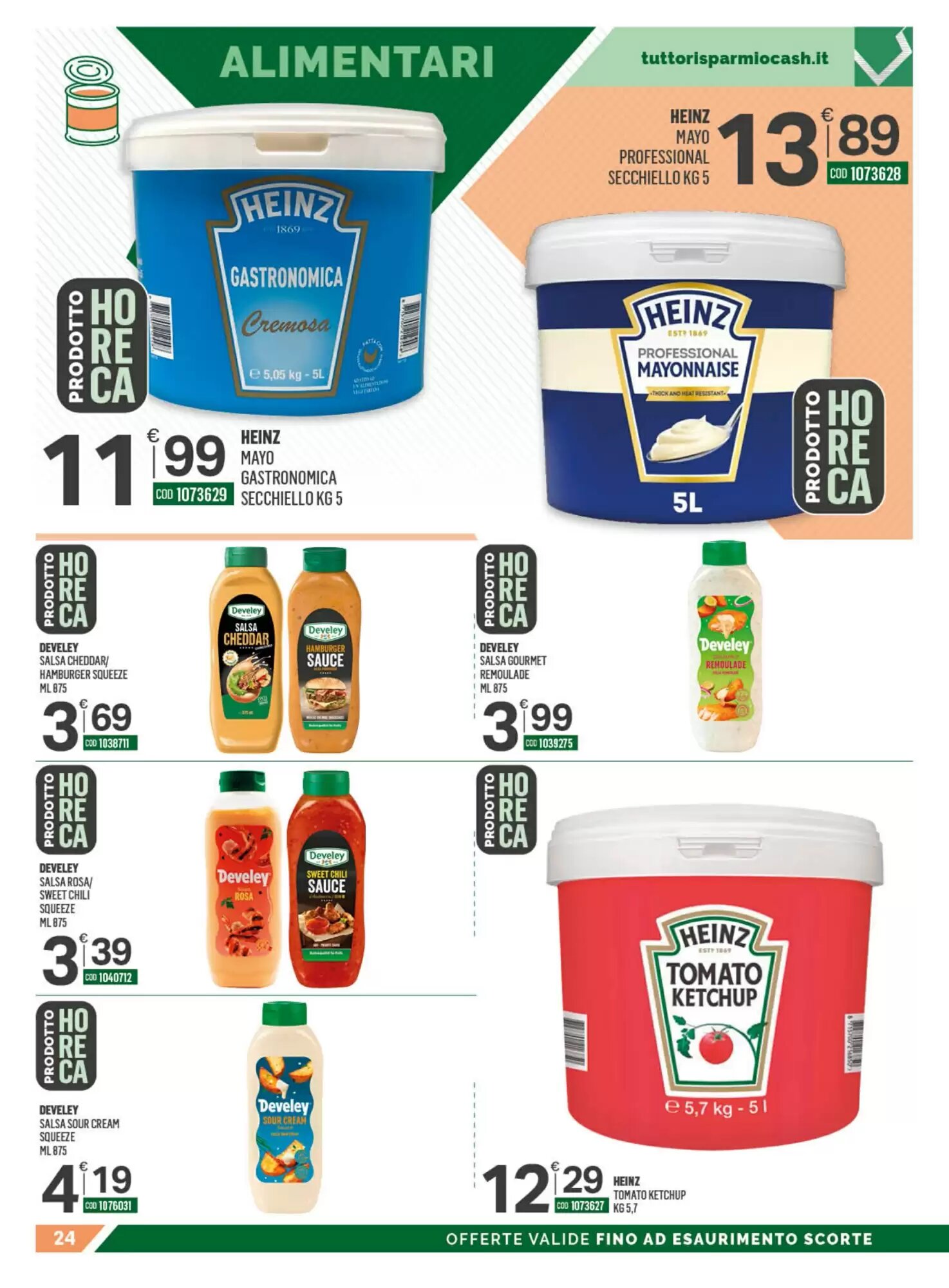 Volantino promozionale Tutto Risparmio Cash&Carry  valide dal 21/09/2026 - Pagina 24.
