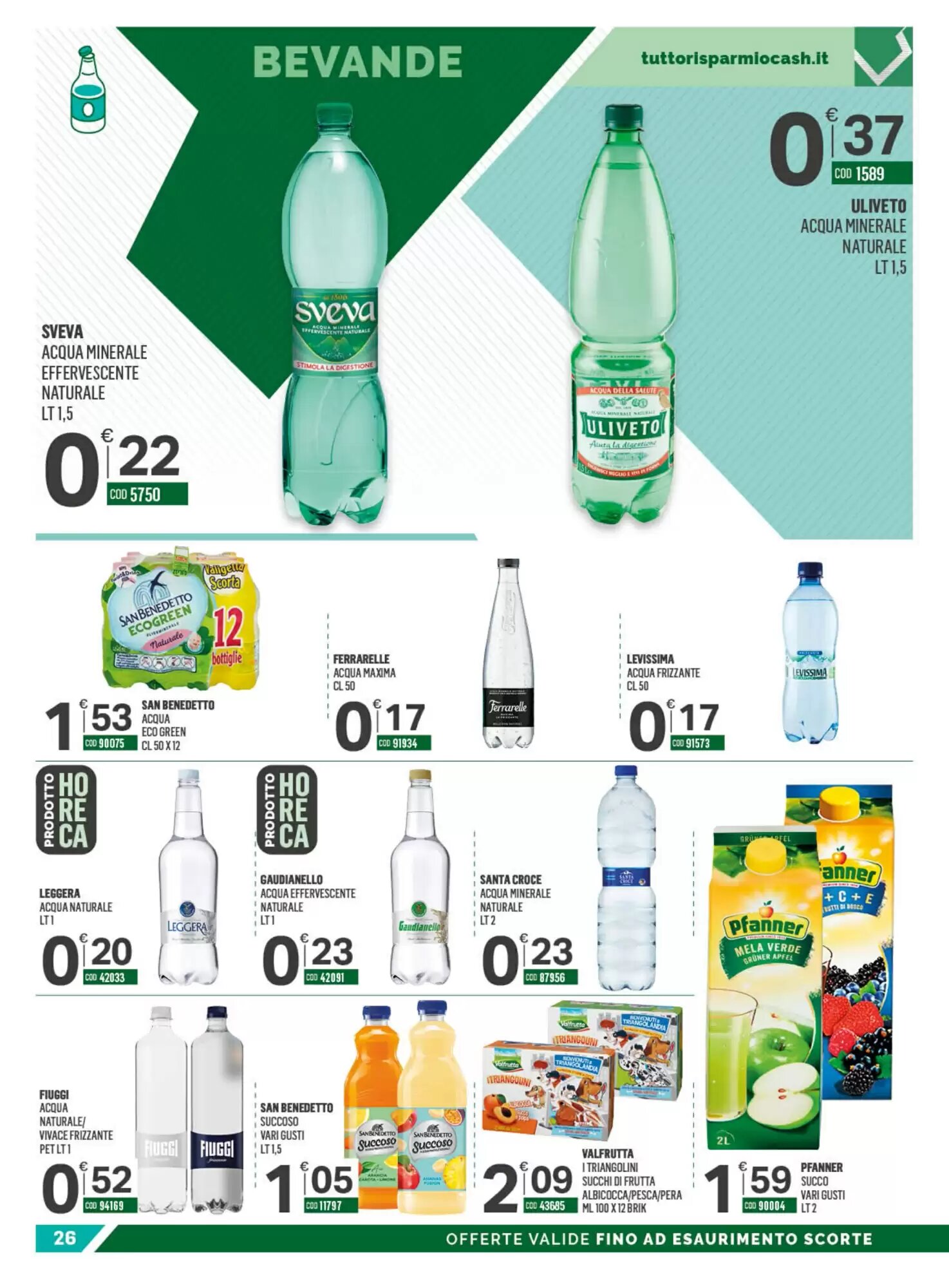 Volantino promozionale Tutto Risparmio Cash&Carry  valide dal 21/09/2026 - Pagina 26.