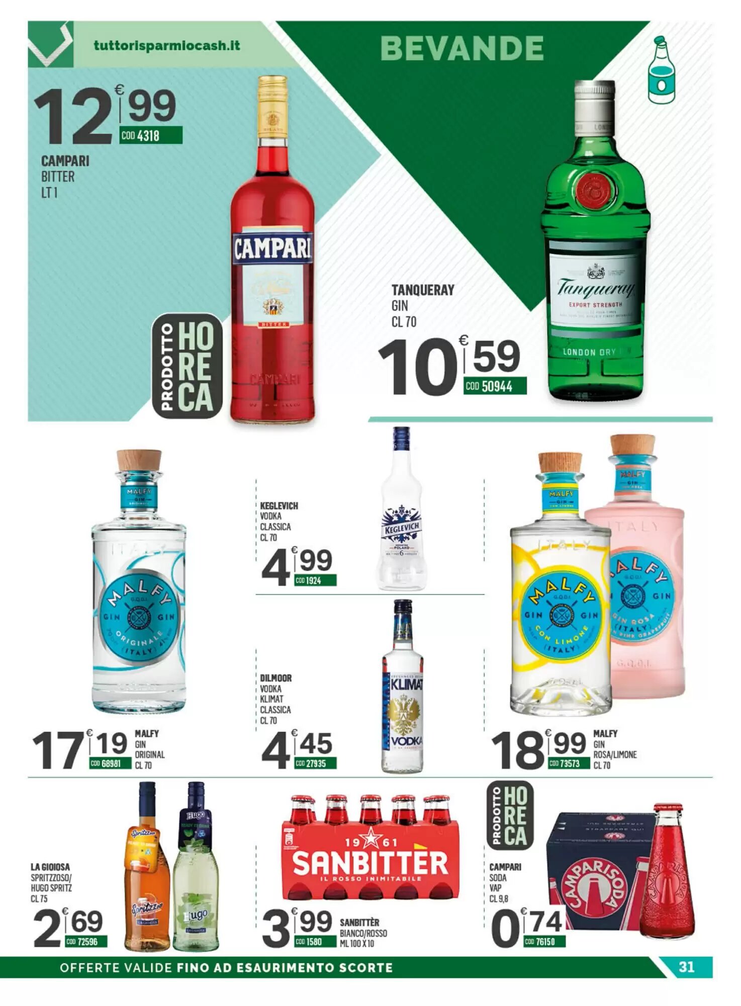 Volantino promozionale Tutto Risparmio Cash&Carry  valide dal 21/09/2026 - Pagina 31.
