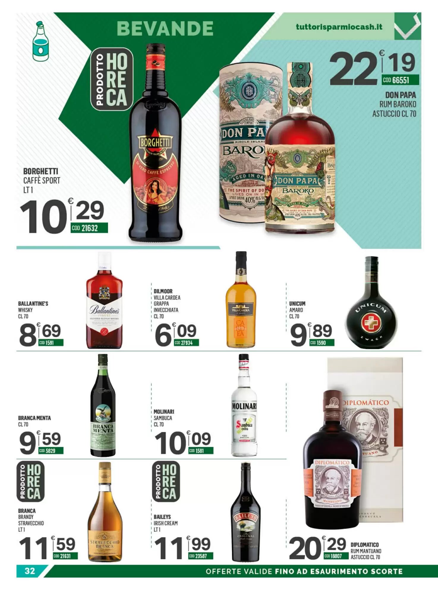 Volantino promozionale Tutto Risparmio Cash&Carry  valide dal 21/09/2026 - Pagina 32.