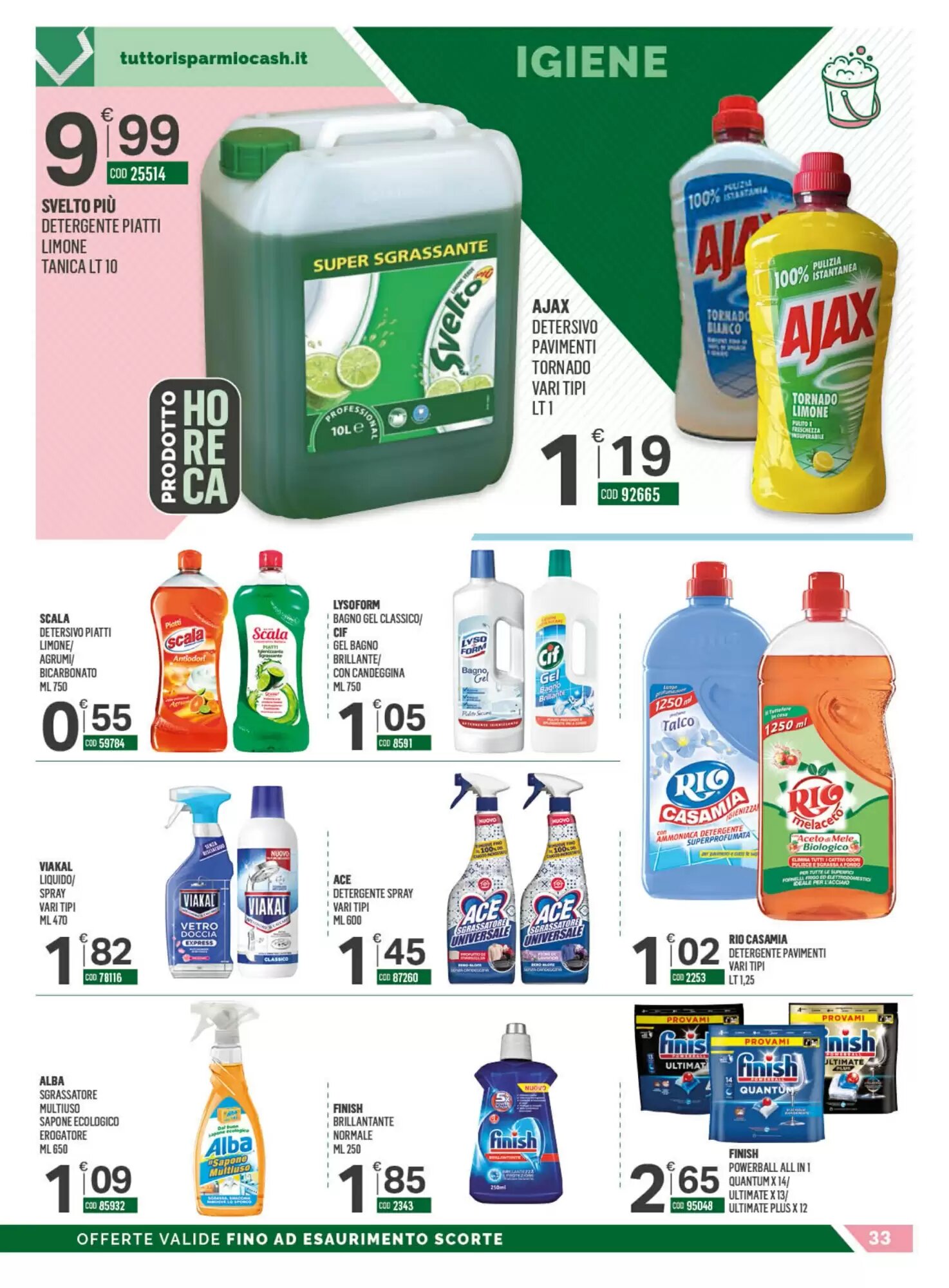 Volantino promozionale Tutto Risparmio Cash&Carry  valide dal 21/09/2026 - Pagina 33.